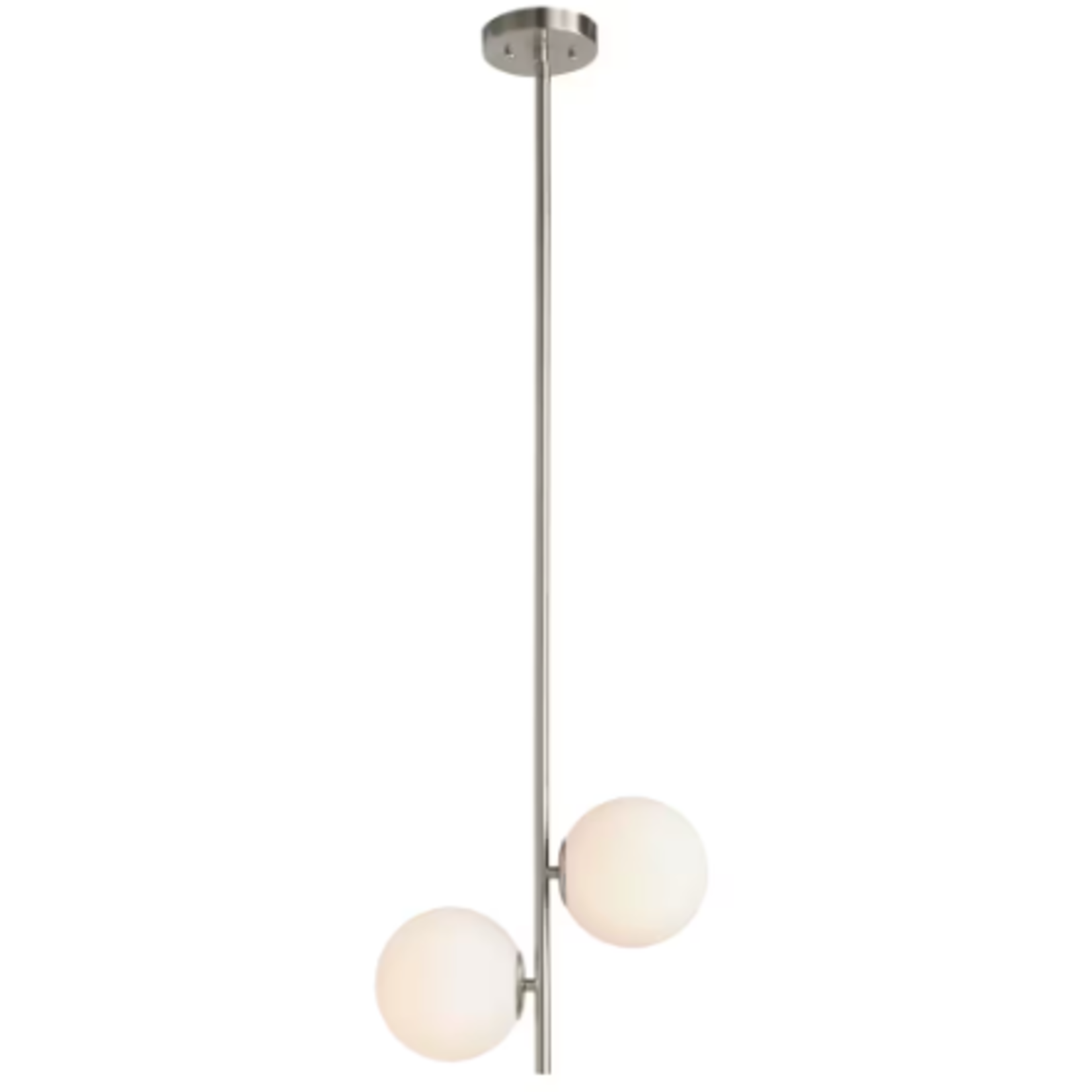 2- Light Brushed Nickel Pendant