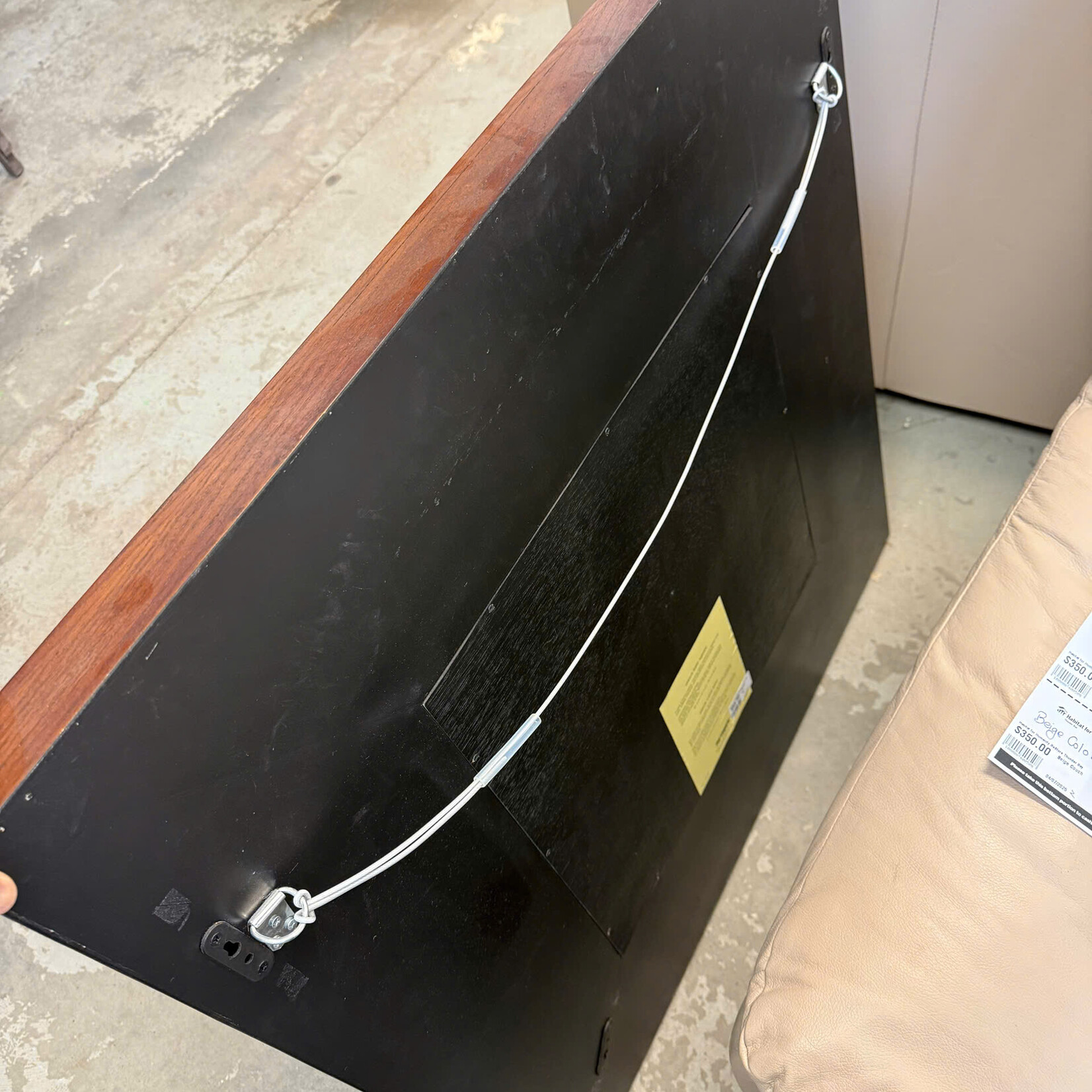 Wooden Square Mirror