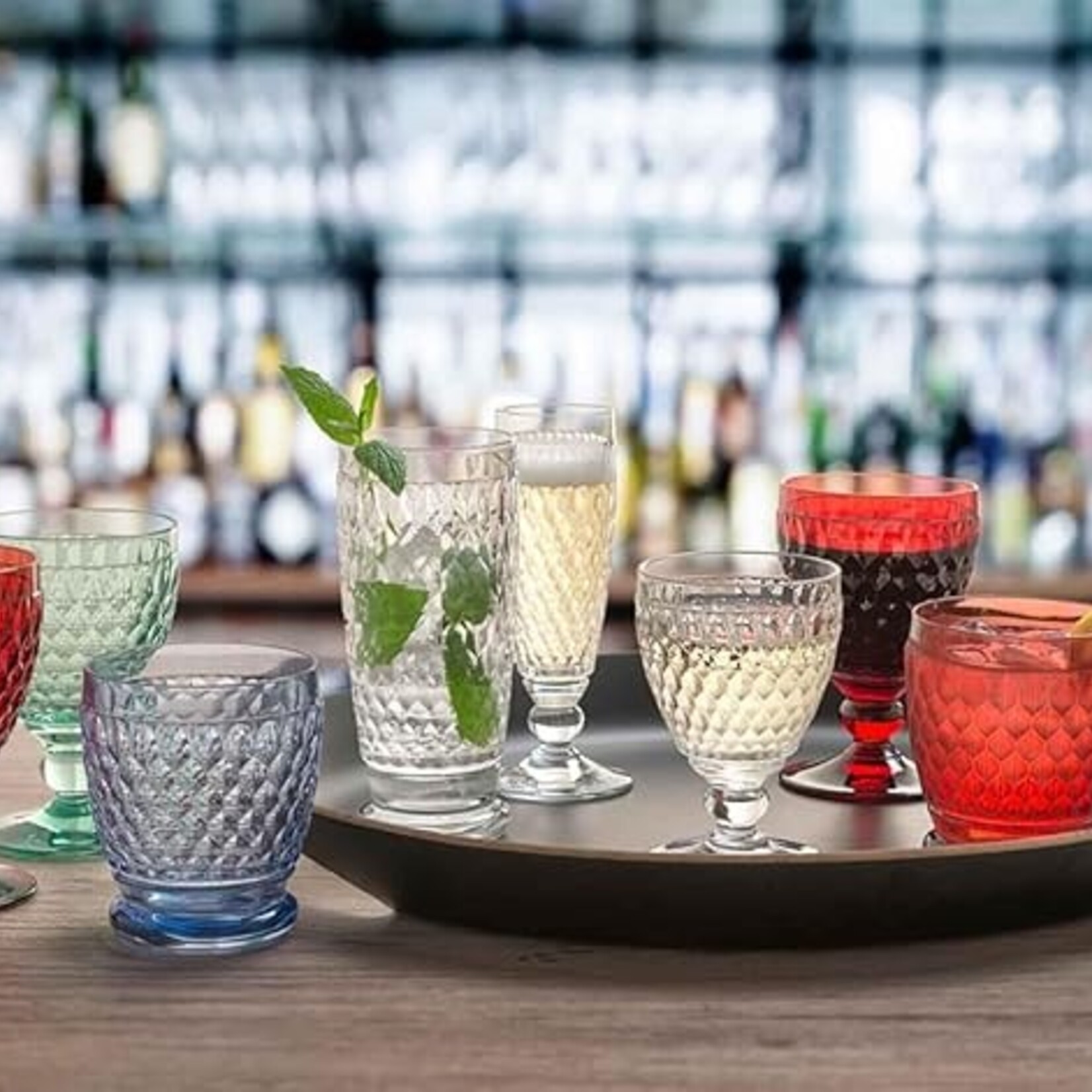 4 Red Wine Goblet Set