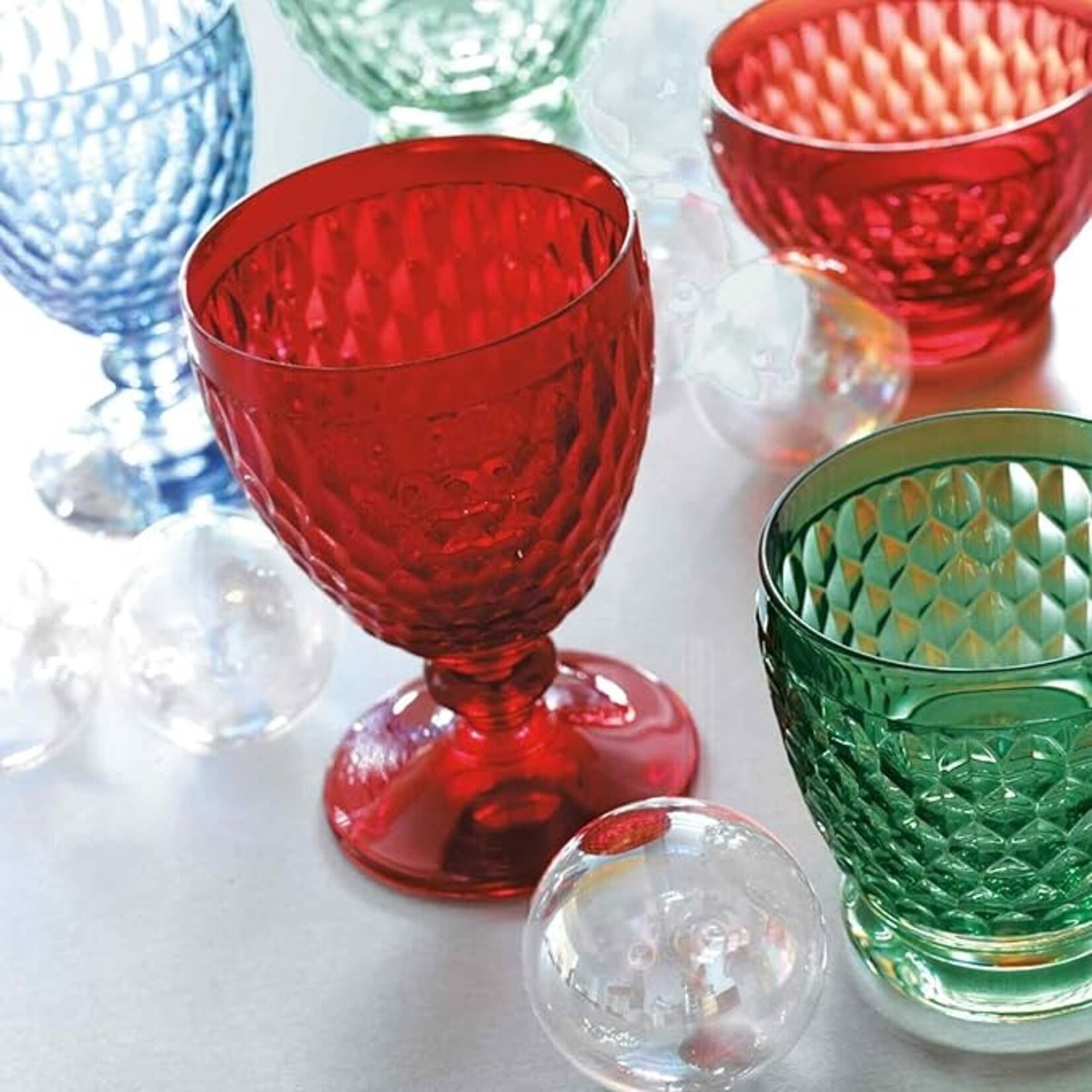 4 Red Wine Goblet Set