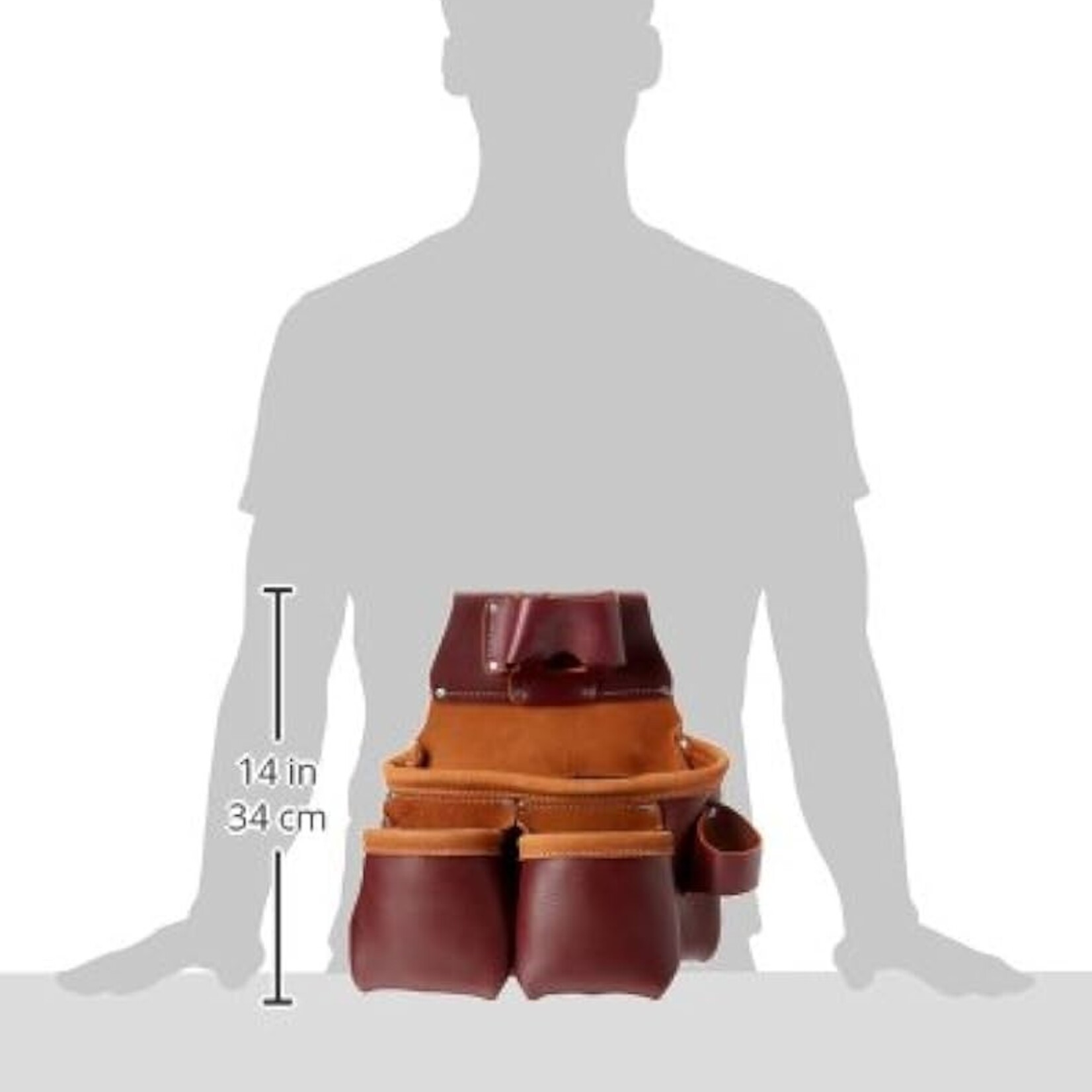 3-Pouch Leather Tool Bag