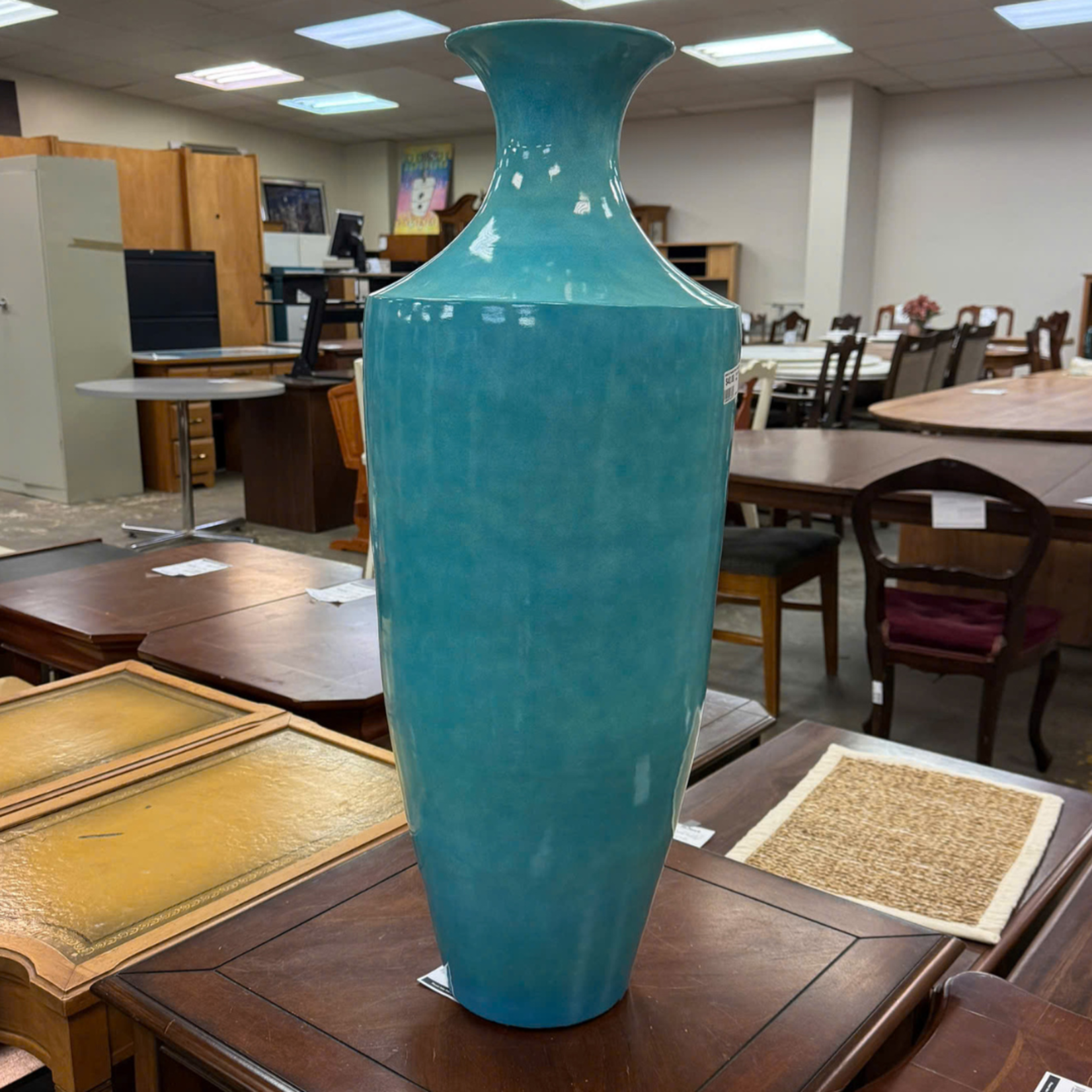 Large Baby Blue Vase