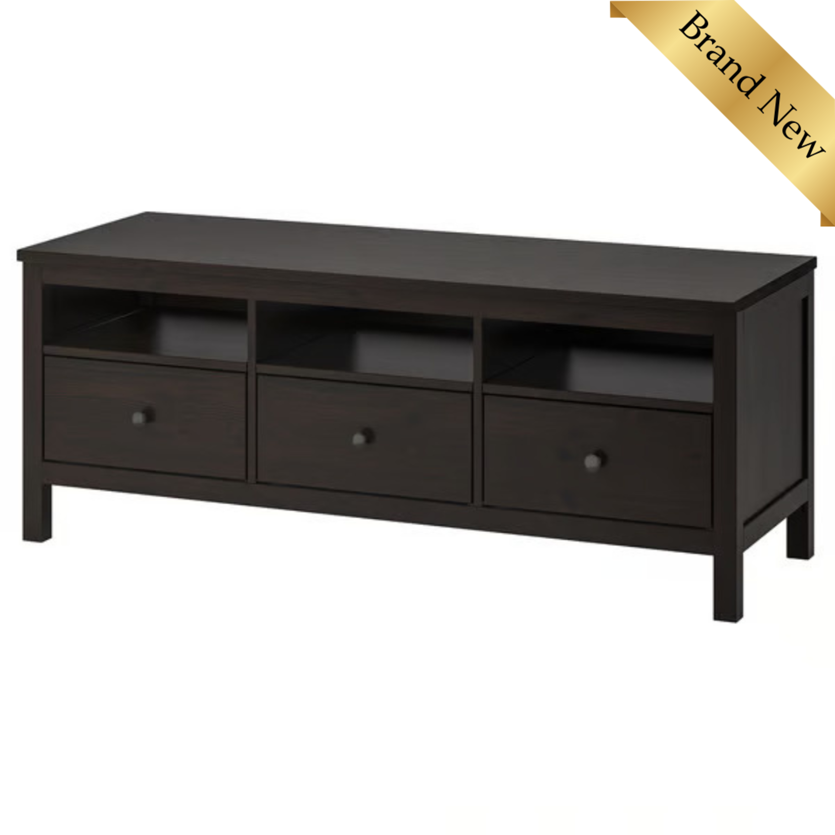 Black Brown TV Bench