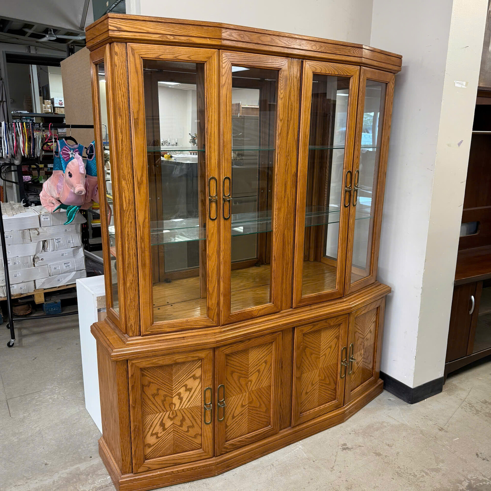 Glass Door China Hutch