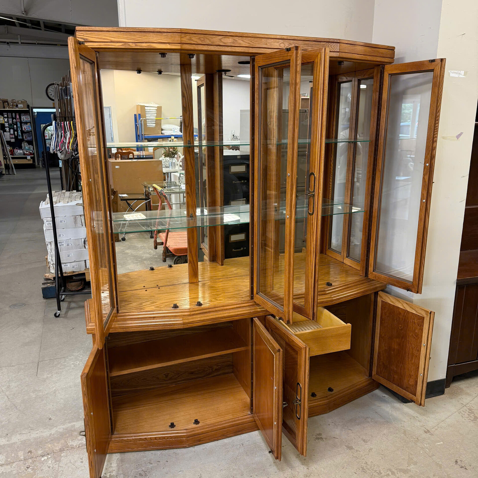 Glass Door China Hutch
