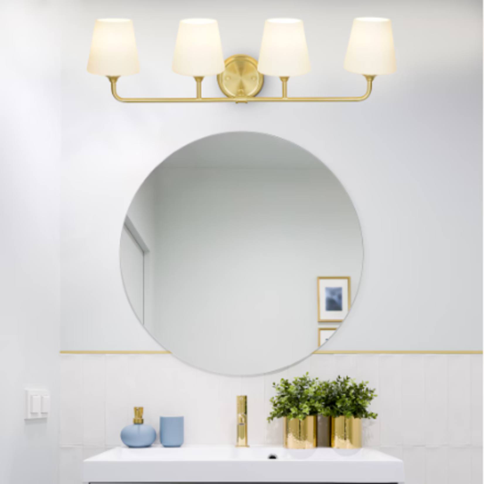 4-Light Vanity Gold