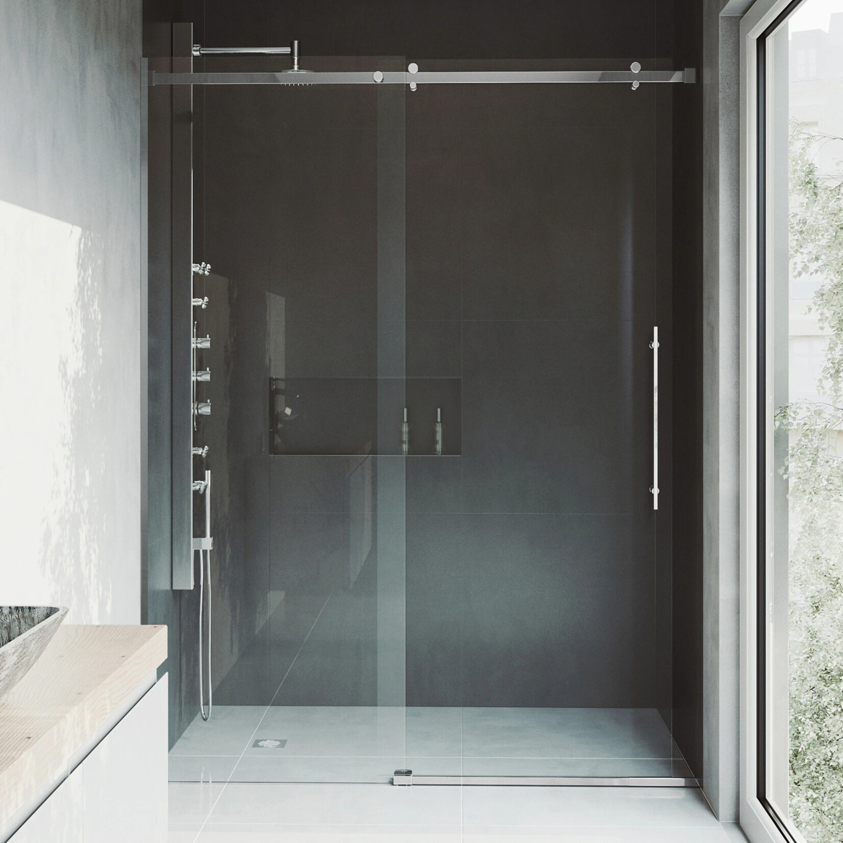Clear Glass Shower Door