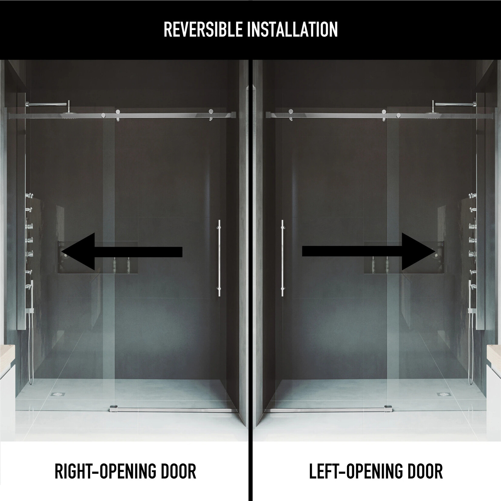 Clear Glass Shower Door