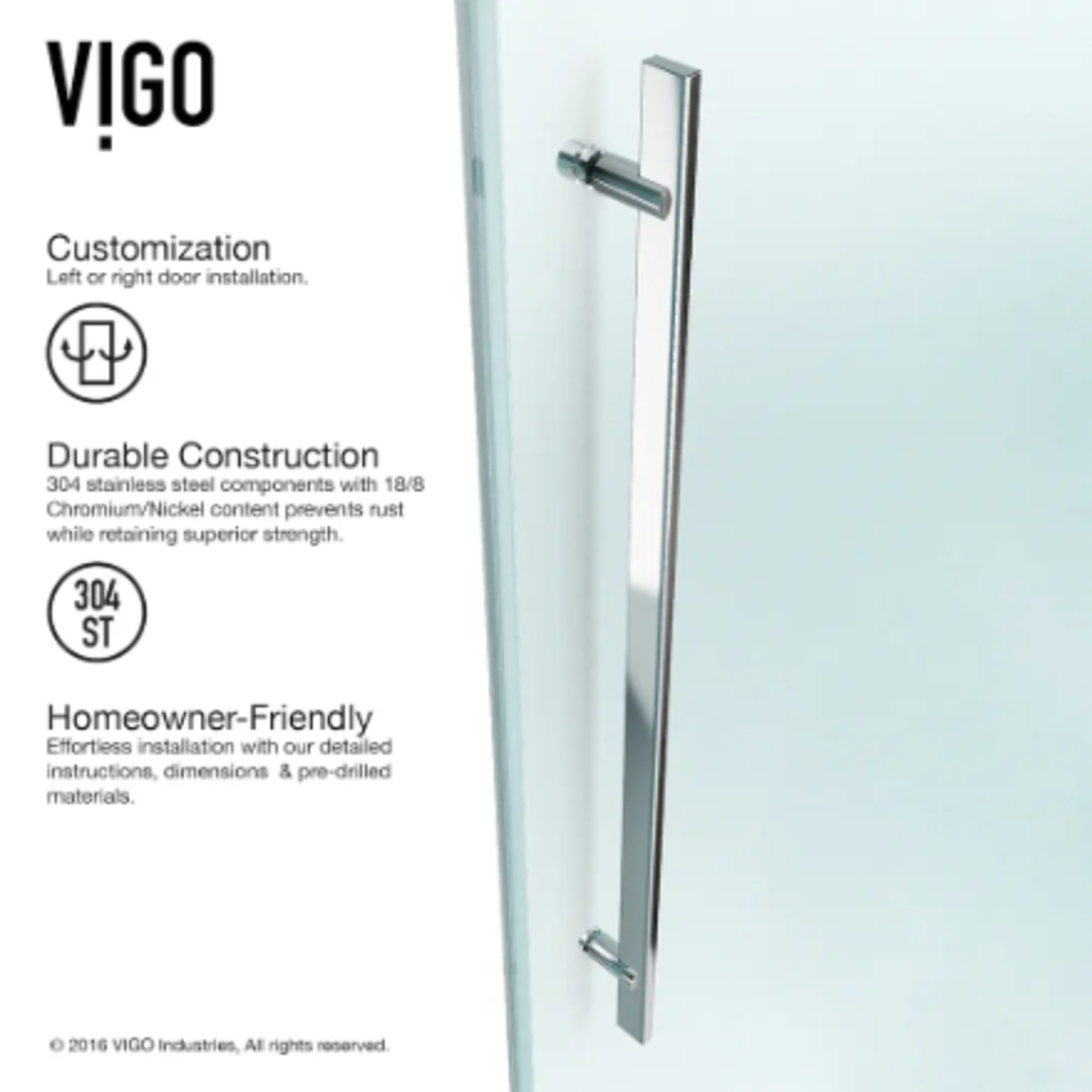 Clear Glass Shower Door