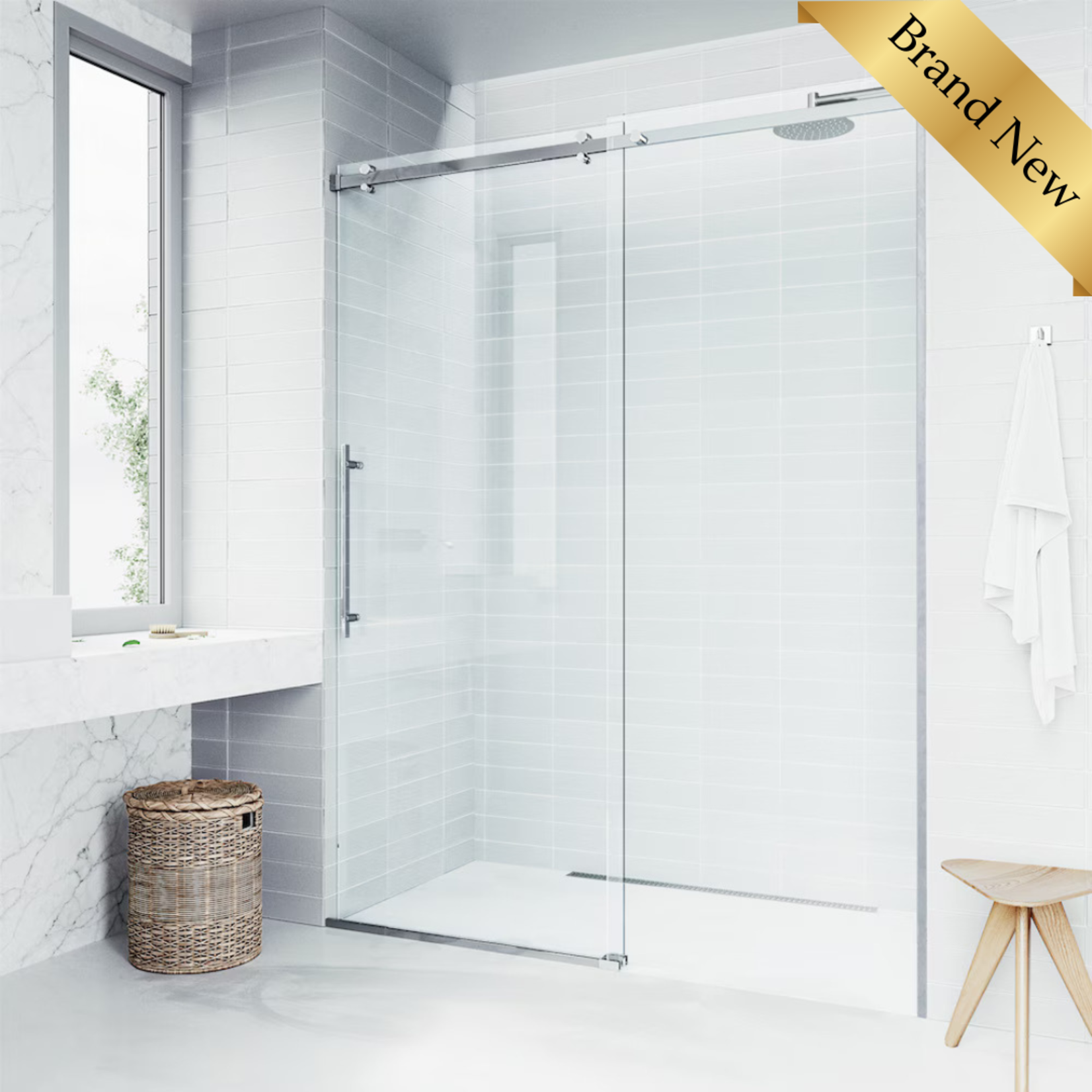 Clear Glass Shower Door