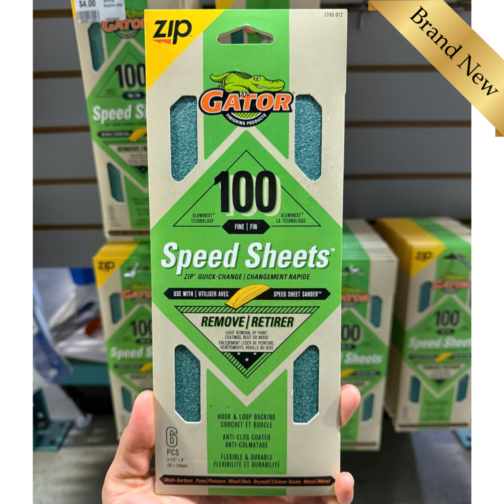 Sandpaper 100 Grit 6pcs