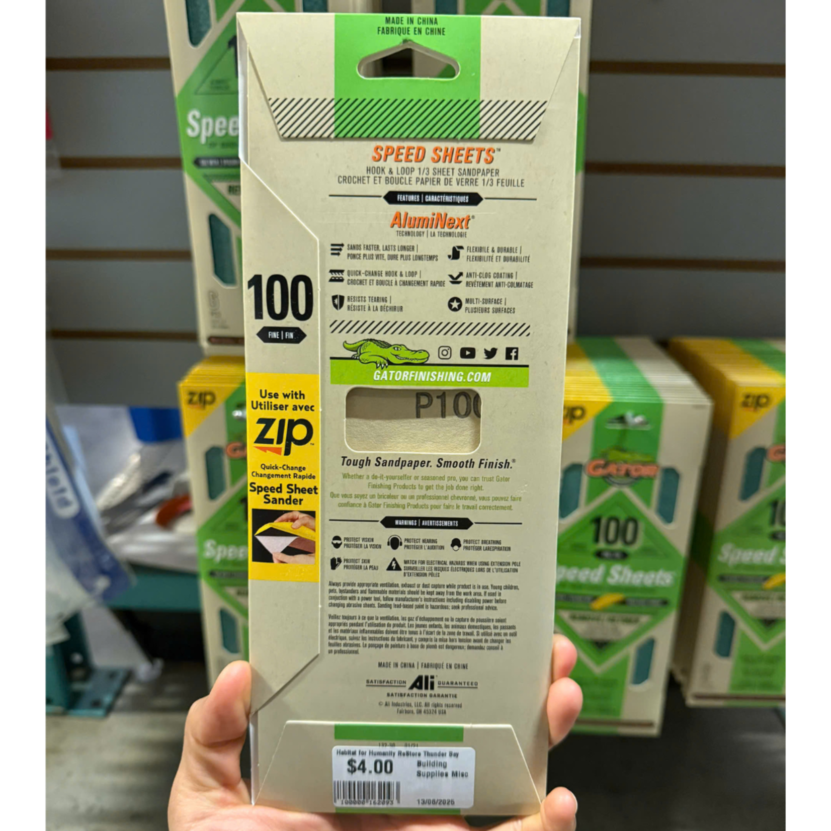 Sandpaper 100 Grit 6pcs