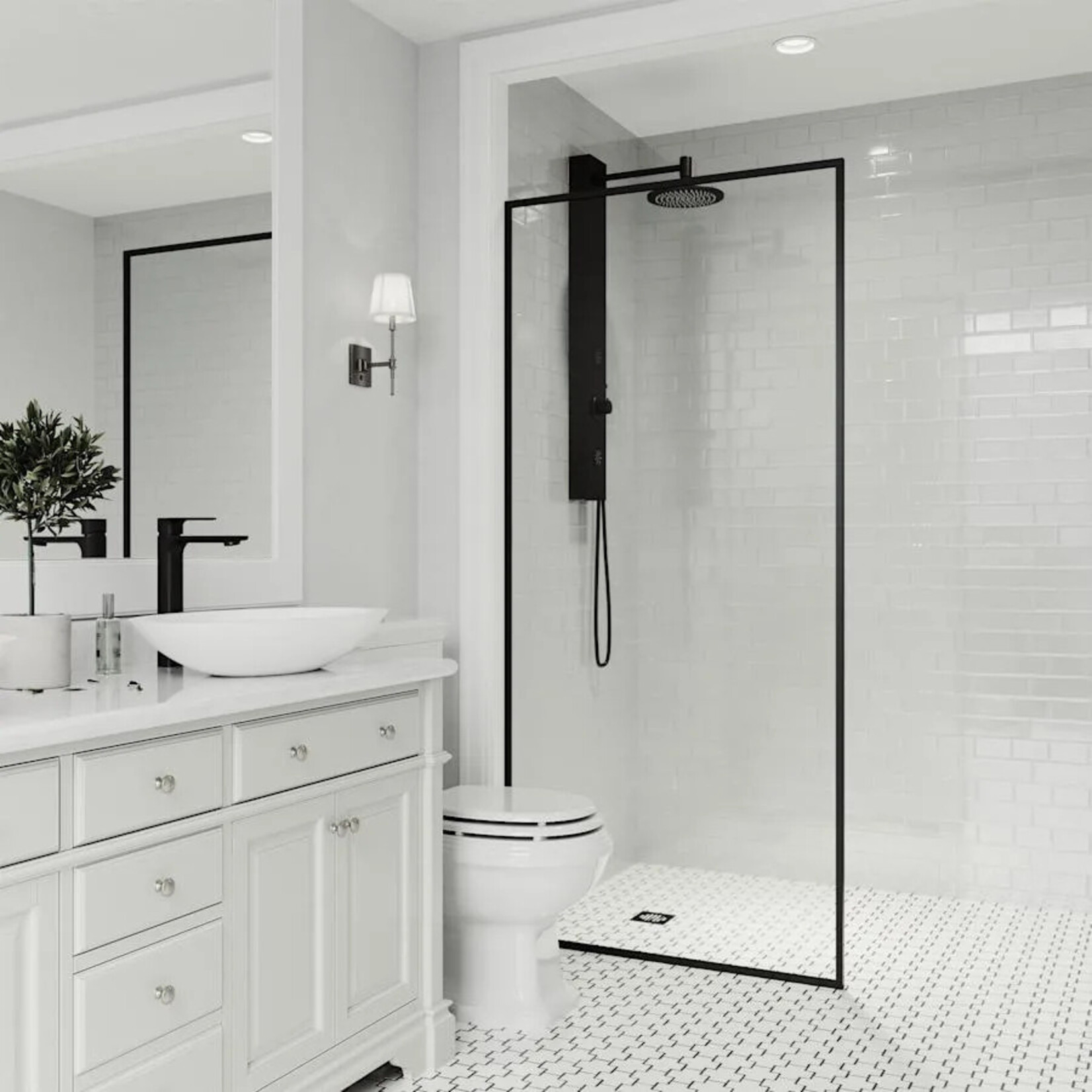 Clear Glass Shower Door