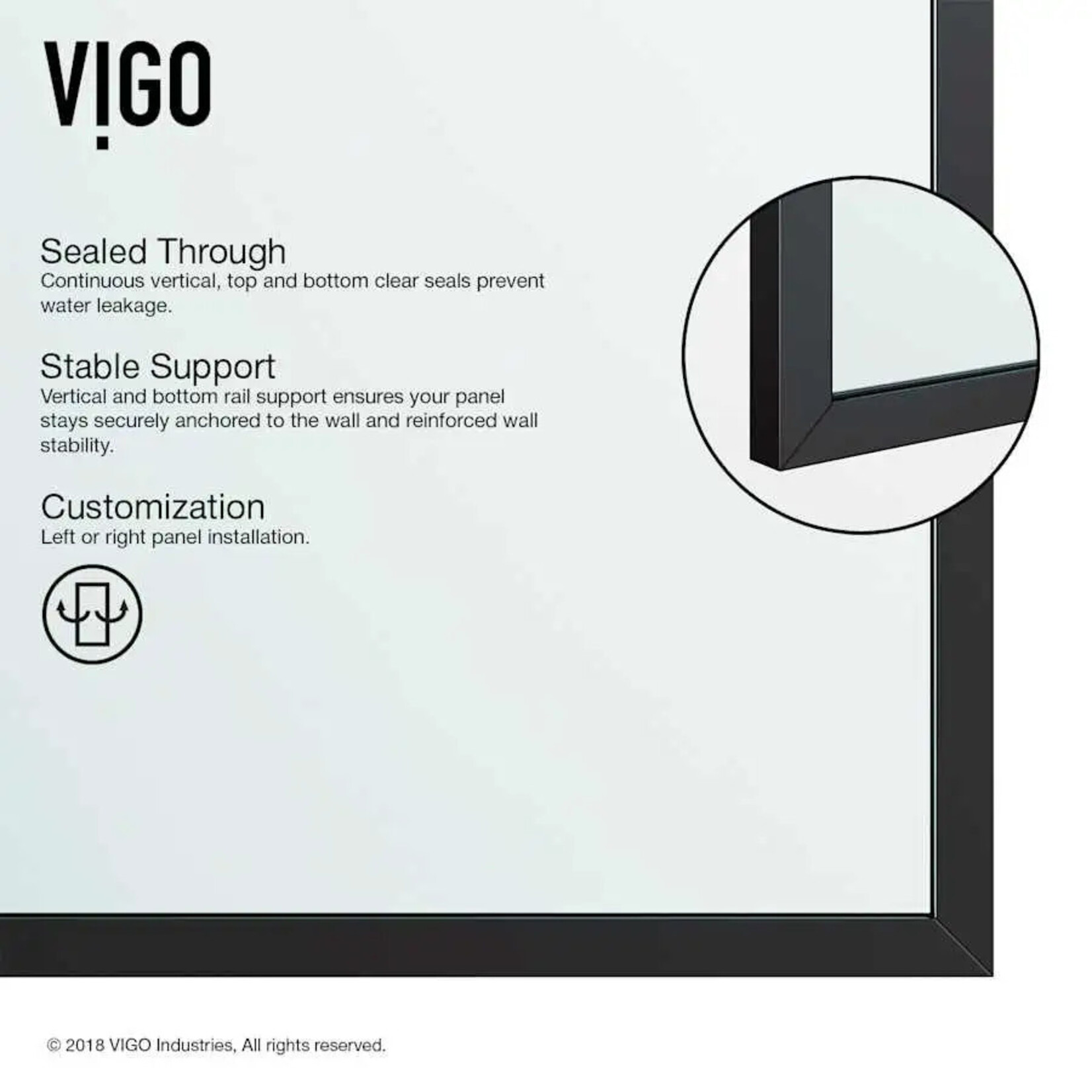 Clear Glass Shower Door