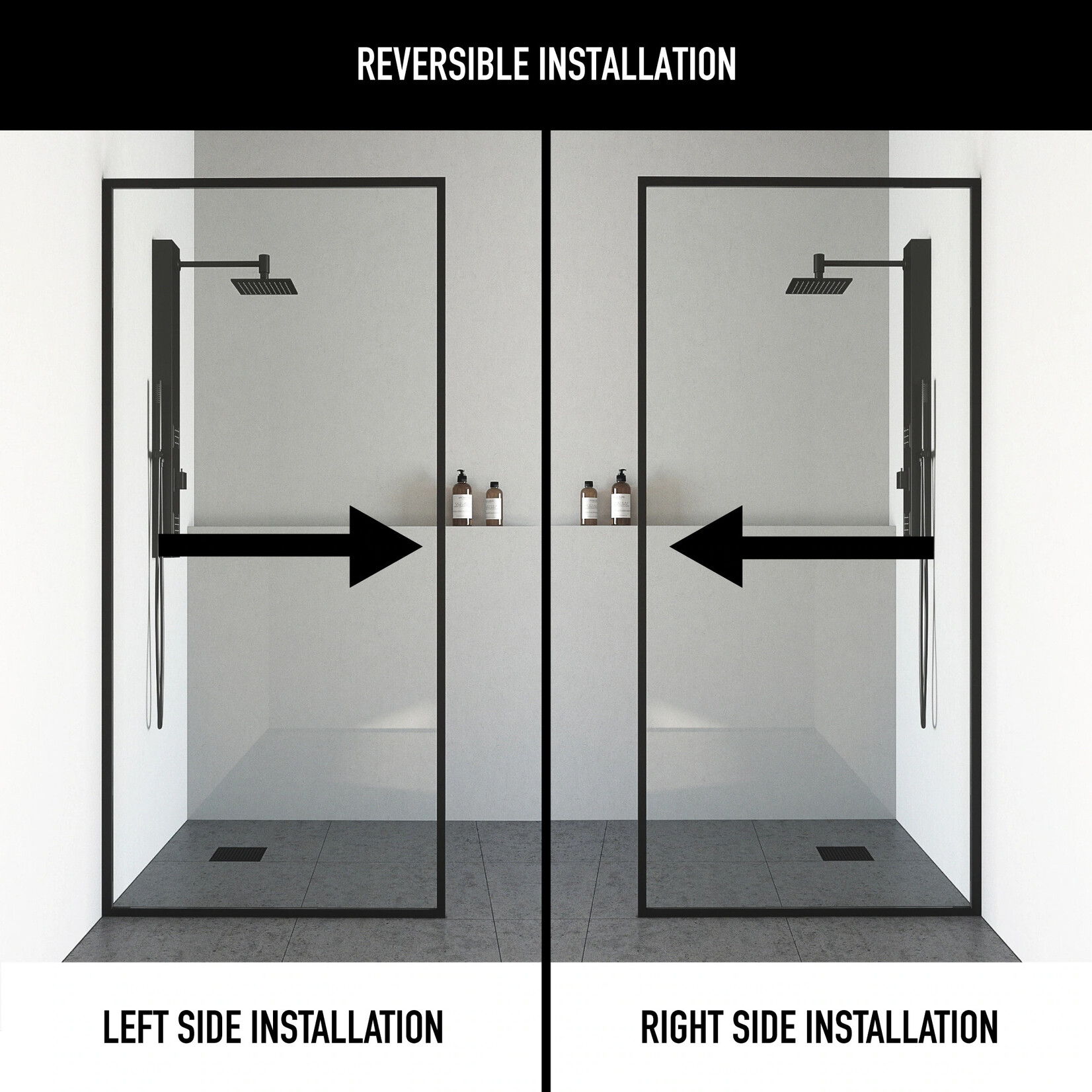 Clear Glass Shower Door