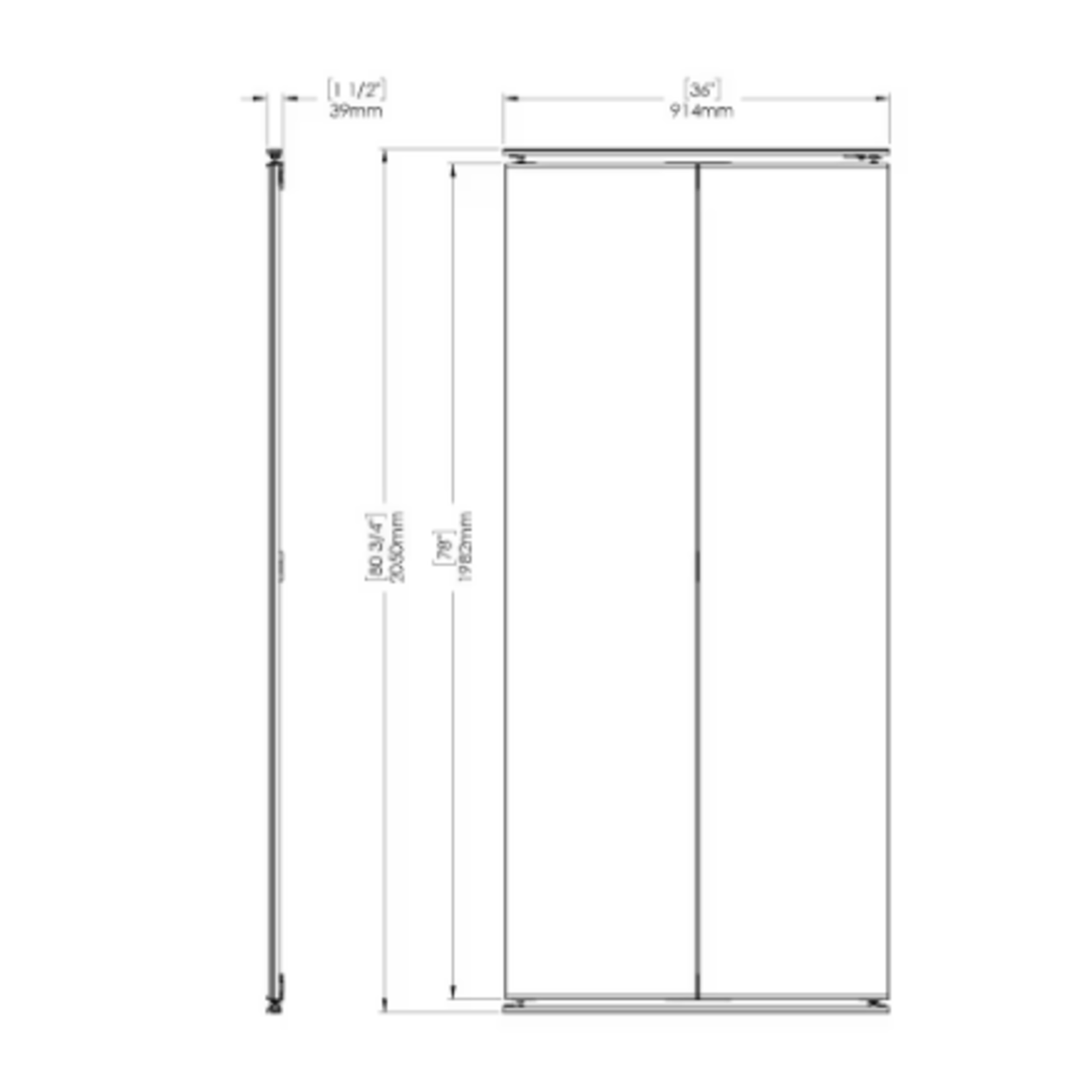 Mirror Bifold Door