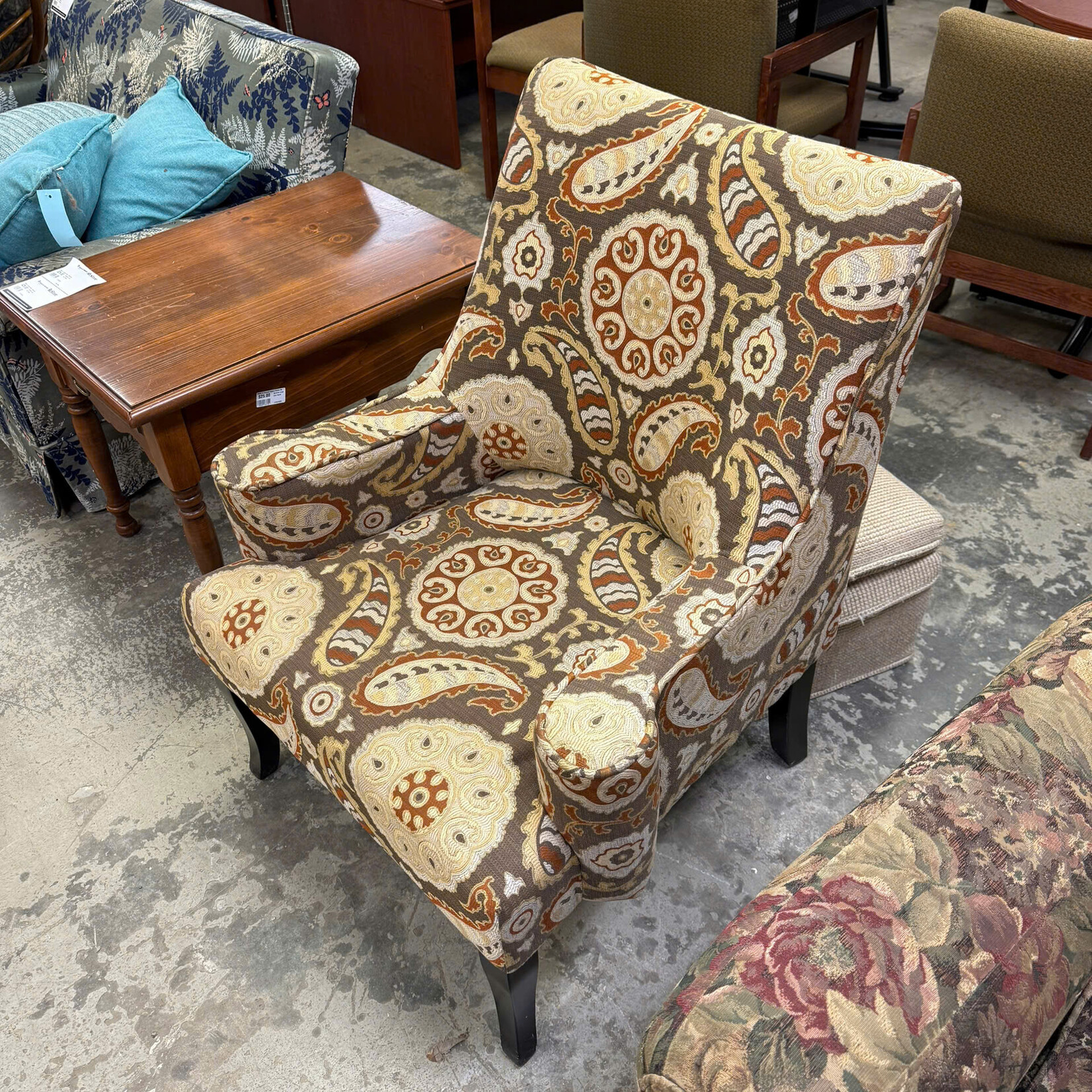 Floral Patterned Chair