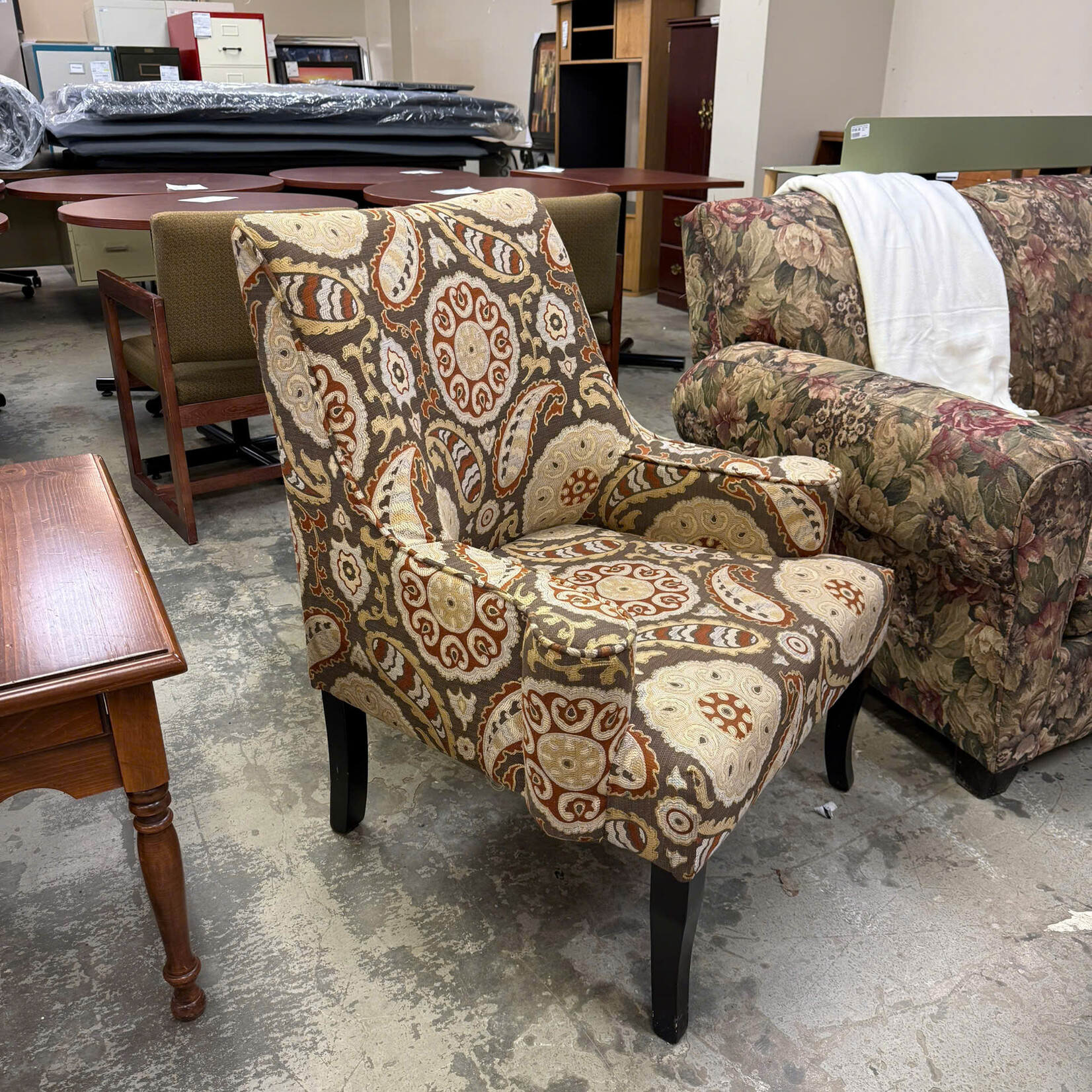 Floral Patterned Chair