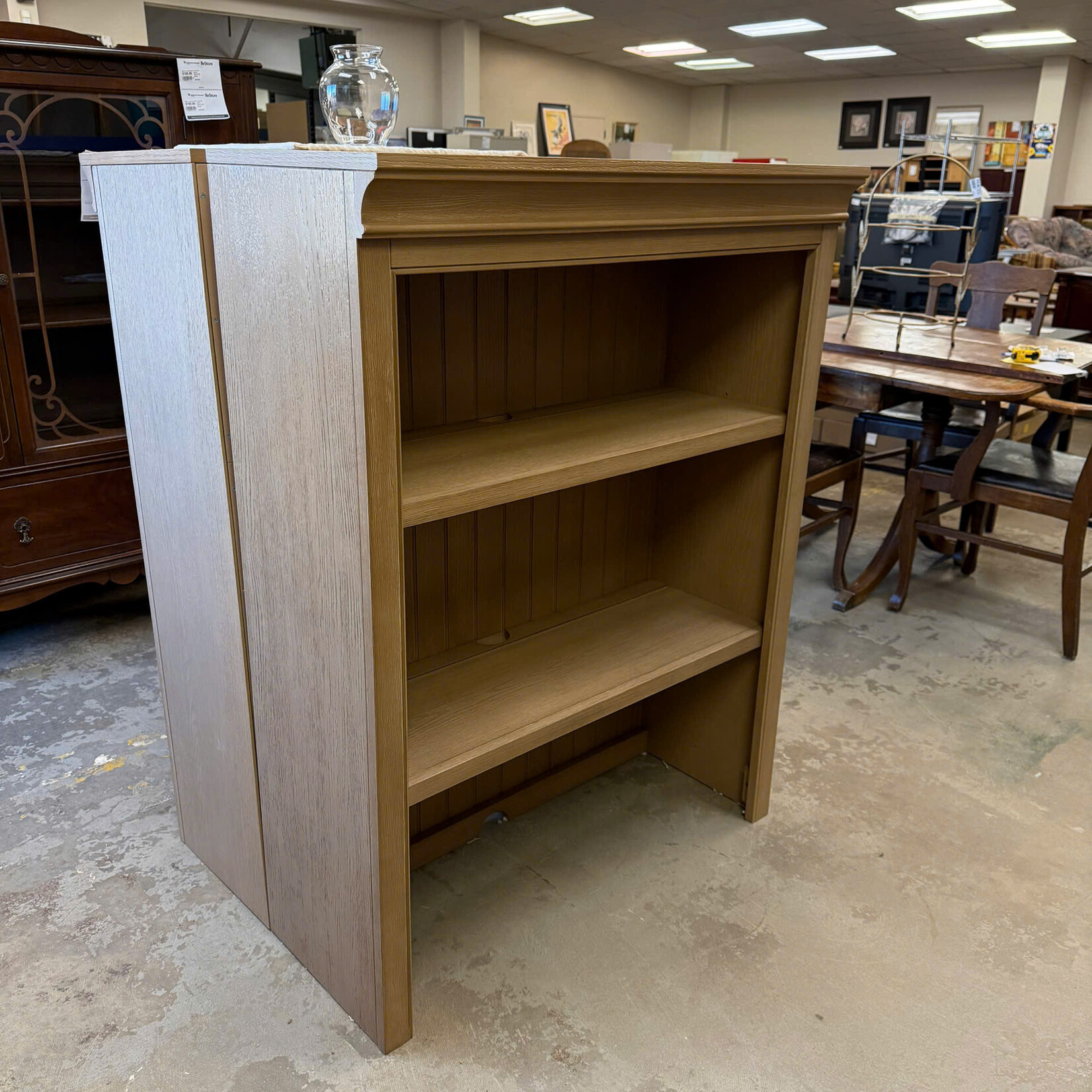 Beige Bookshelf - 2 Shelves