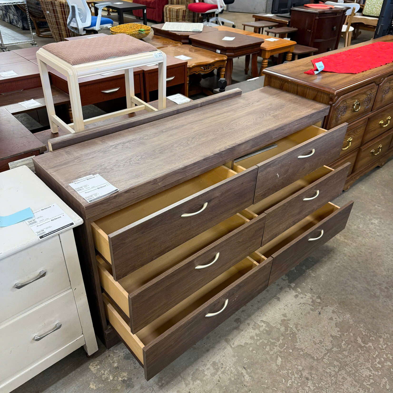 6 drawer dresser with mirror