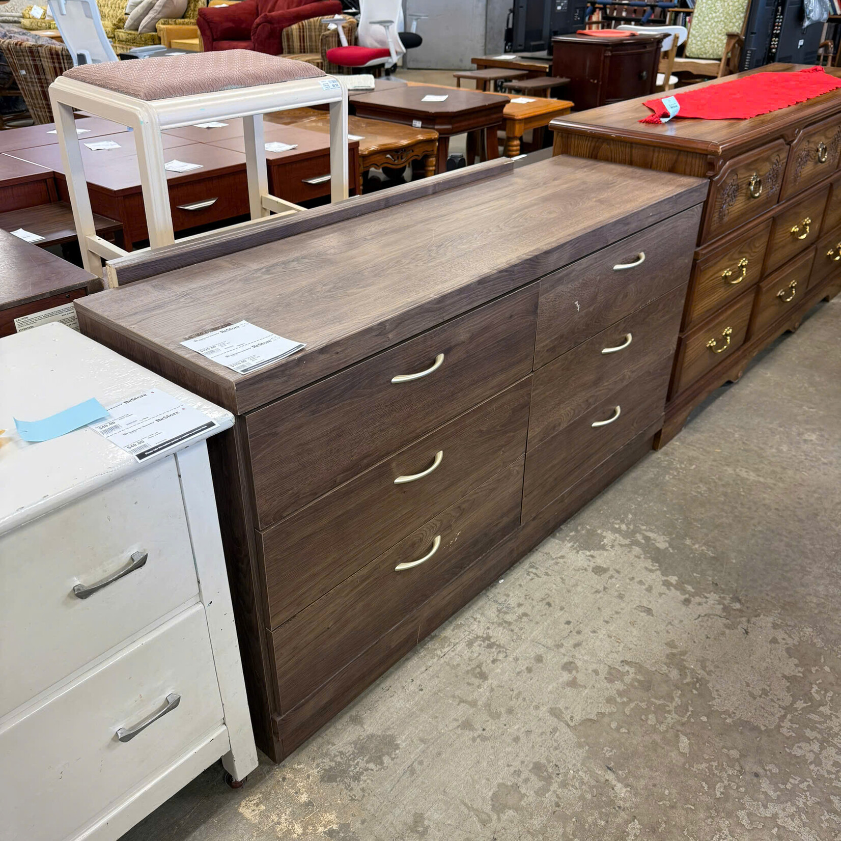 6 drawer dresser with mirror