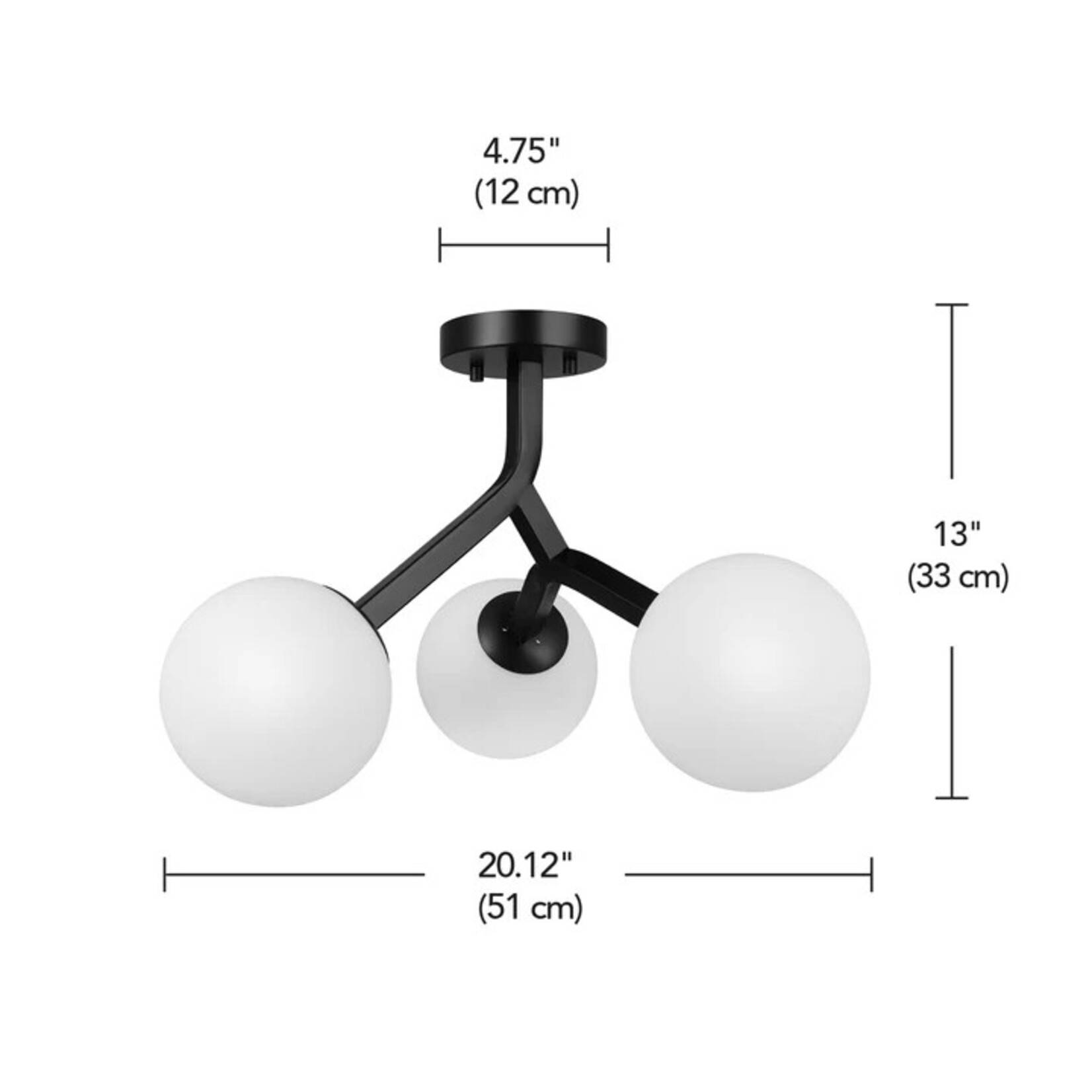 3-Light Globe Light