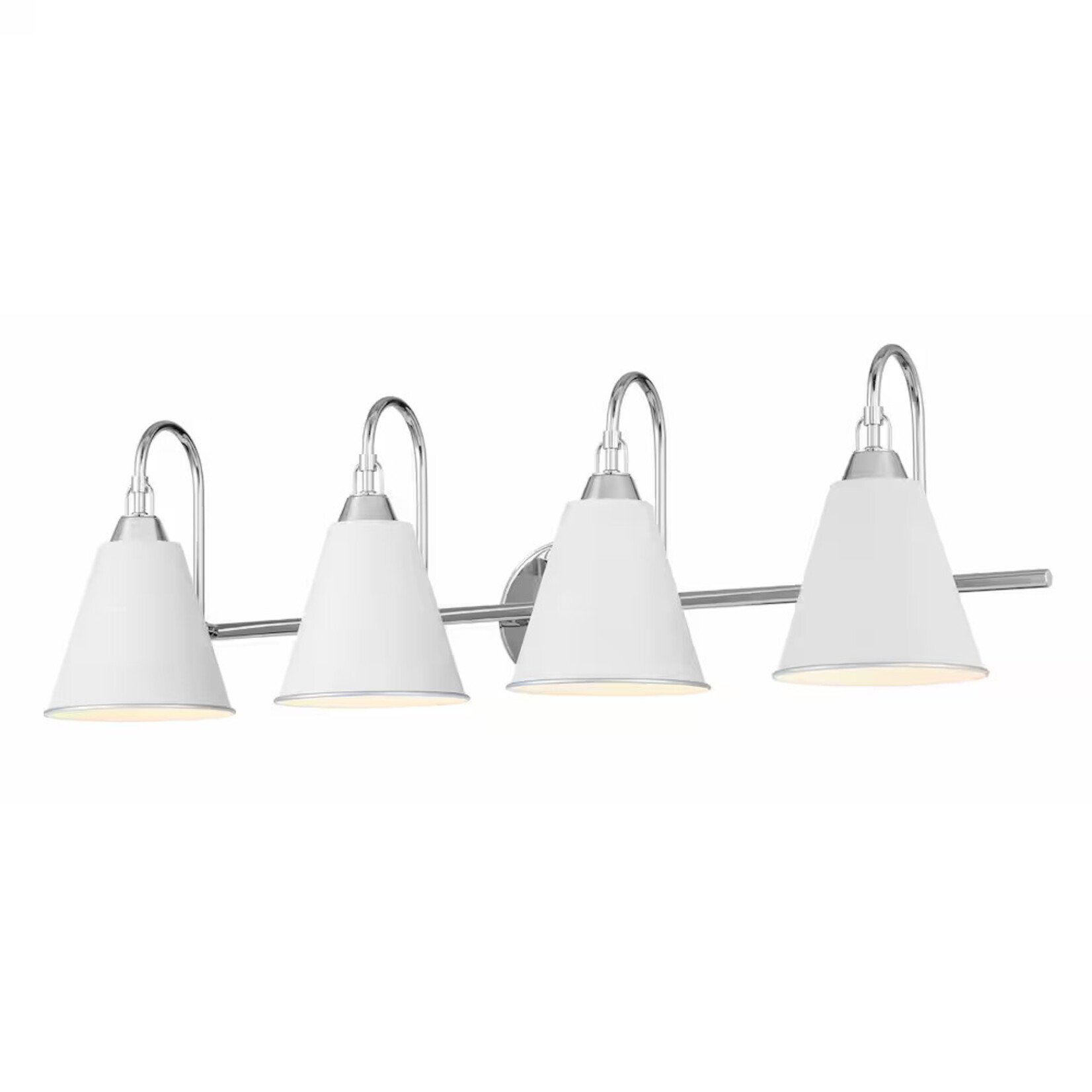 White/Chrome 4-Light Vanity