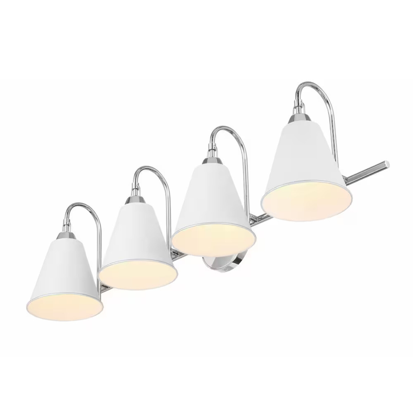 White/Chrome 4-Light Vanity