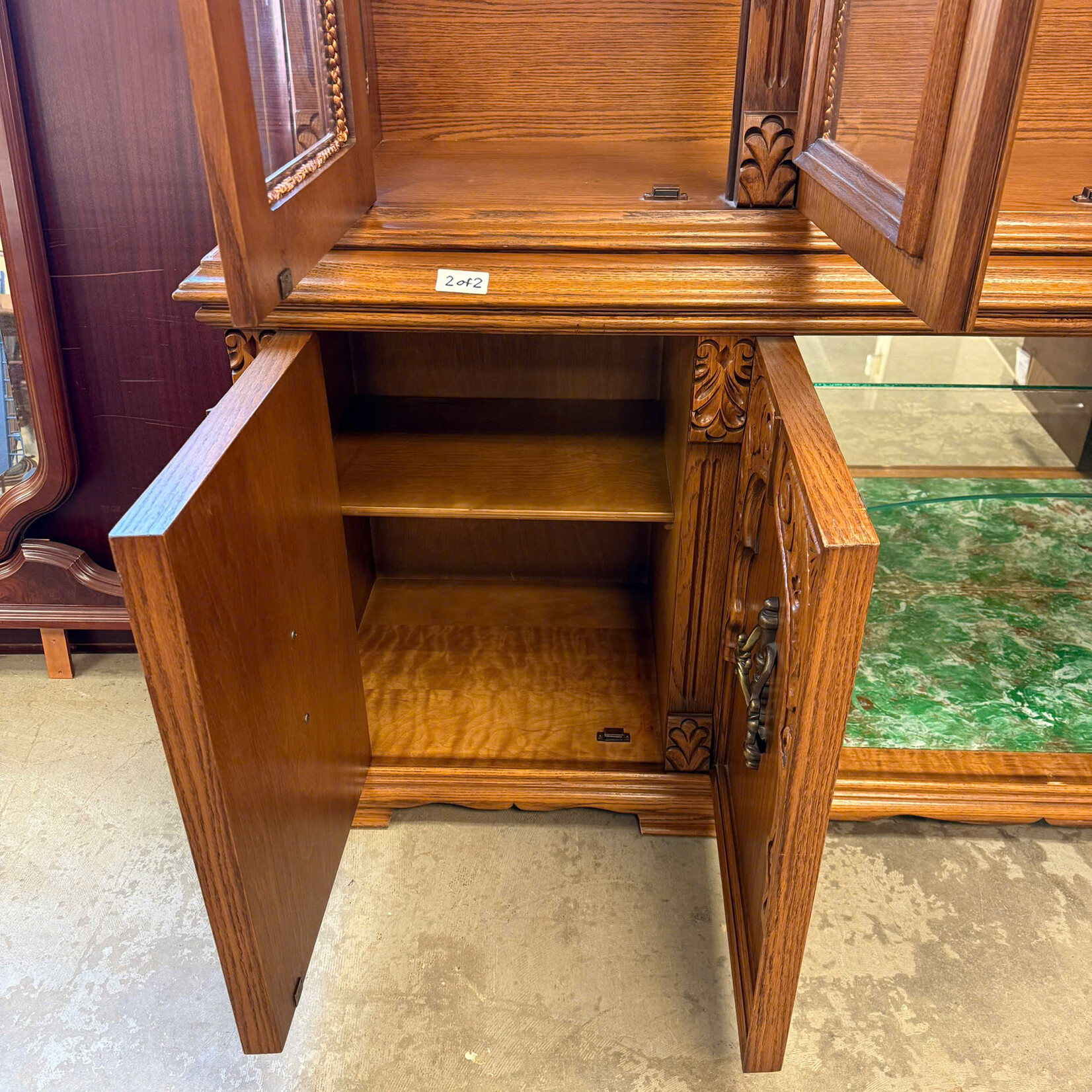 Large Wooden China Cabinet