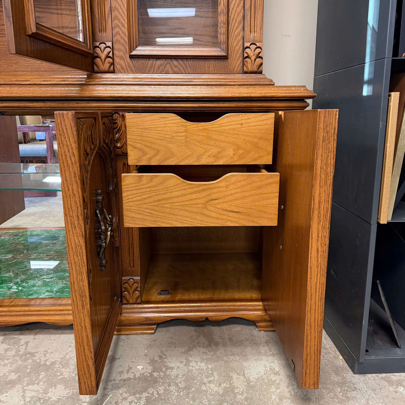 Large Wooden China Cabinet