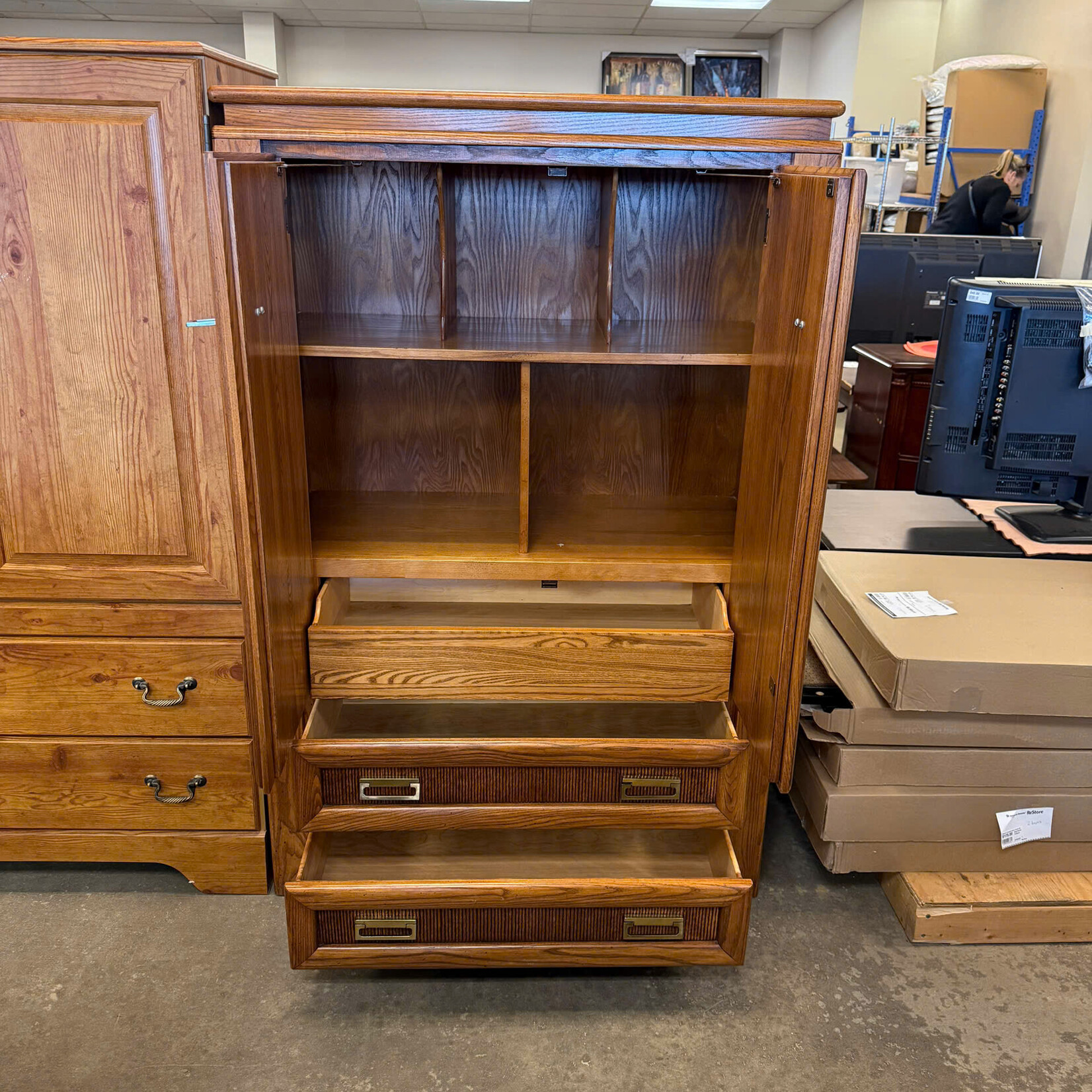 3-Drawer Wooden Cabinet
