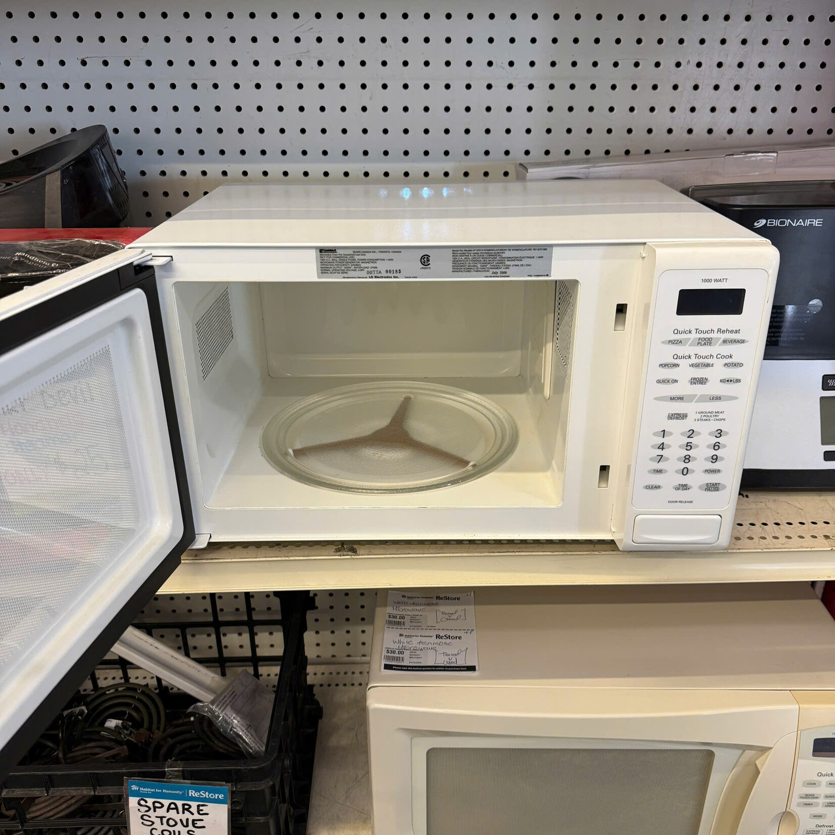 Kenmore Microwave Oven (Tested Good)