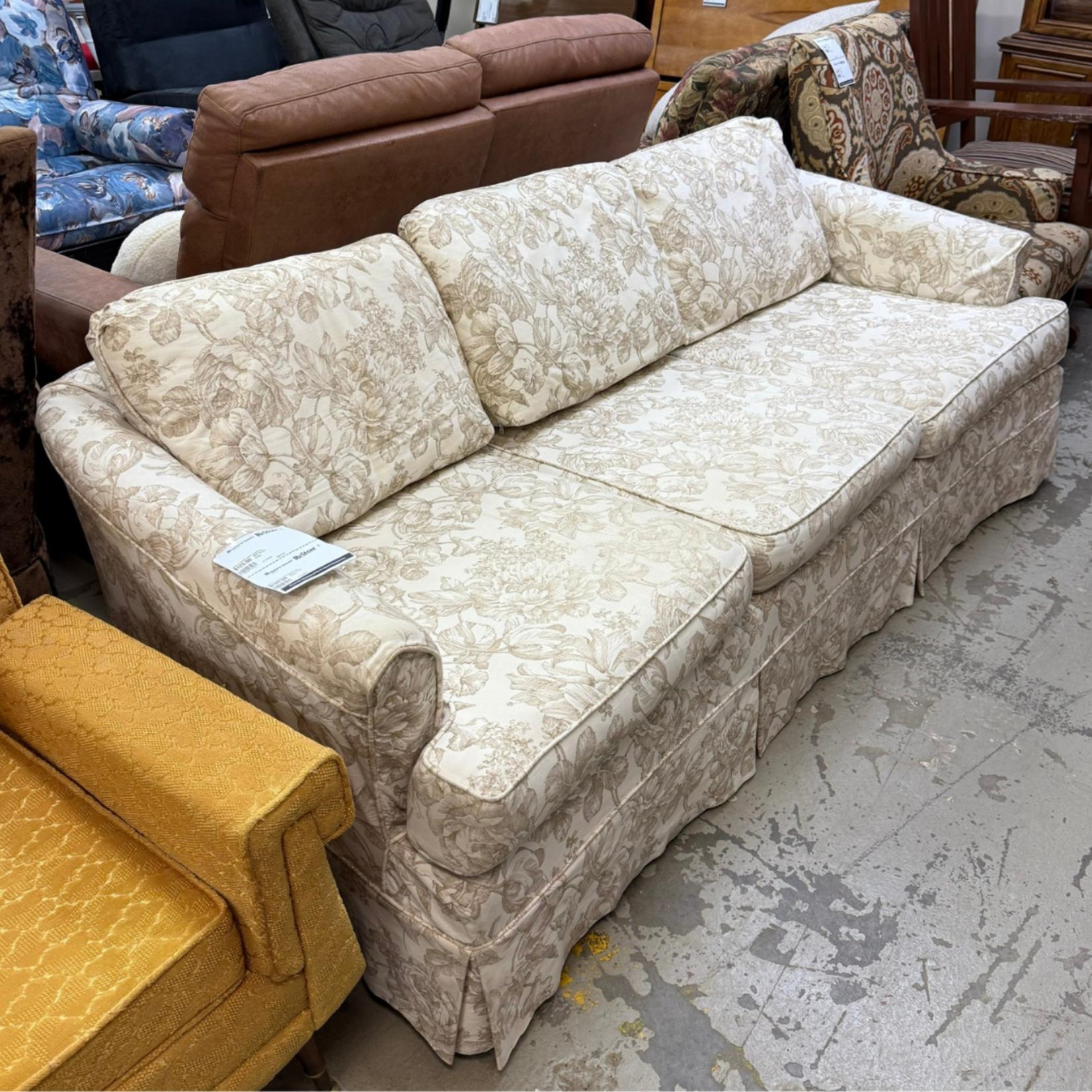 White Flower Couch