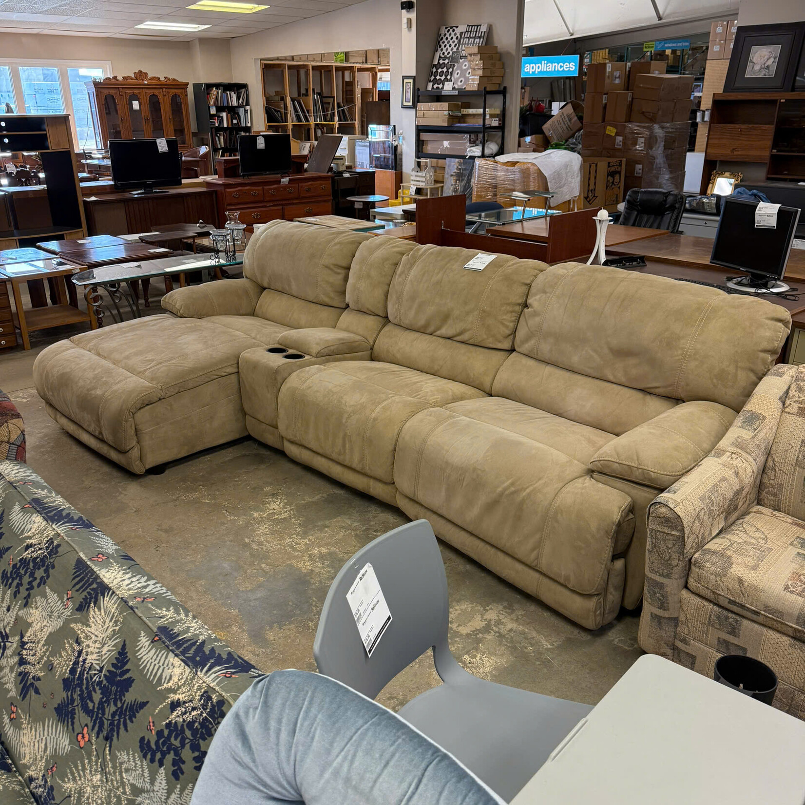 Beige Sectional Couch