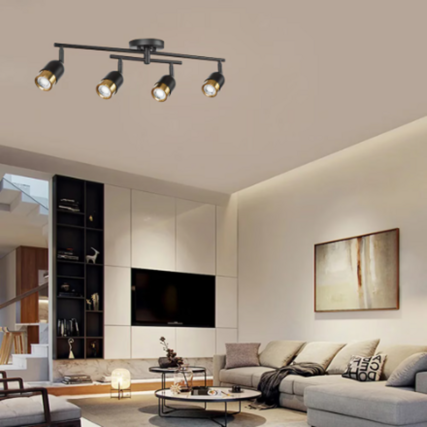 4-Light LED Track Fixture