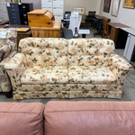Beige Floral Pull Out Couch