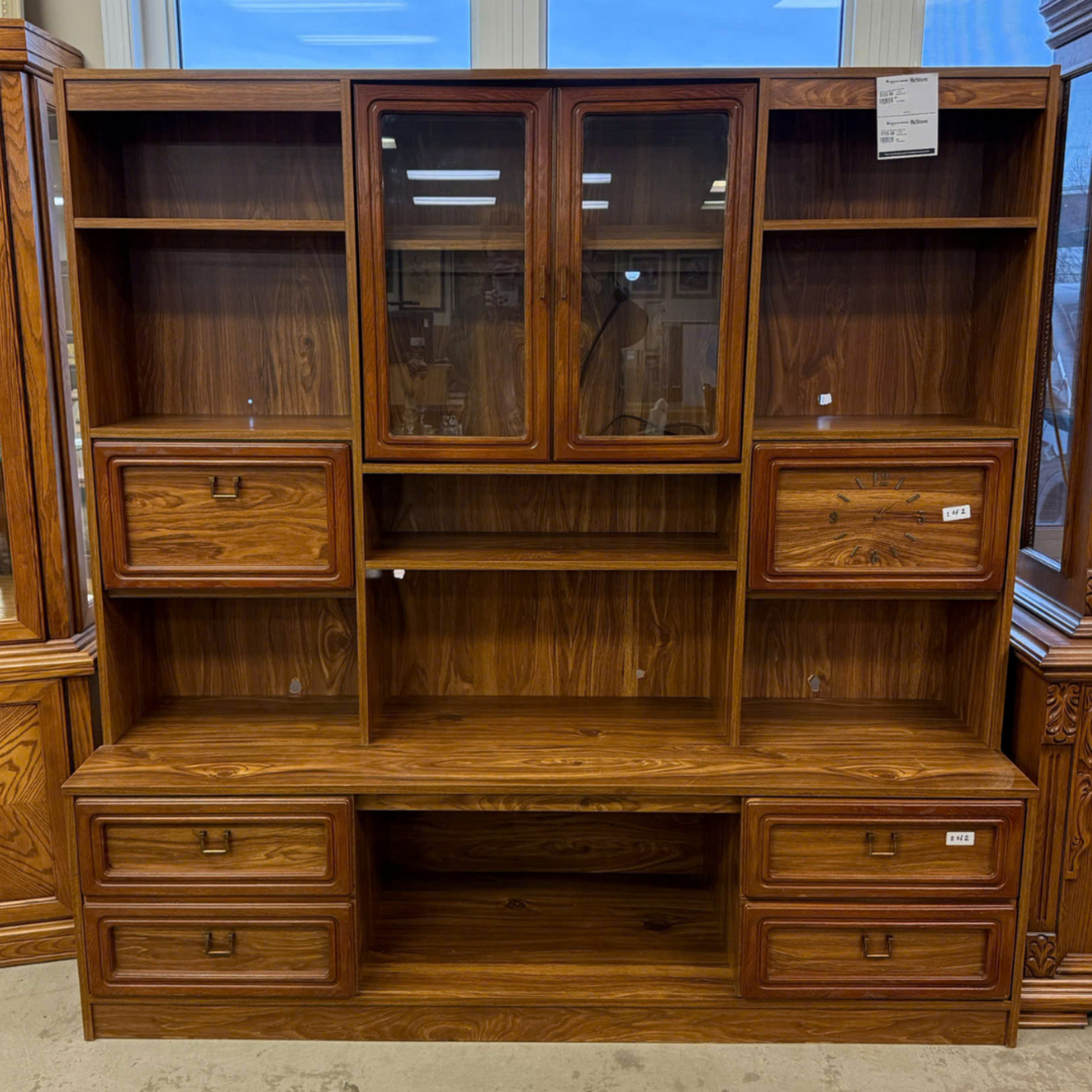 2 Piece Shelving Unit