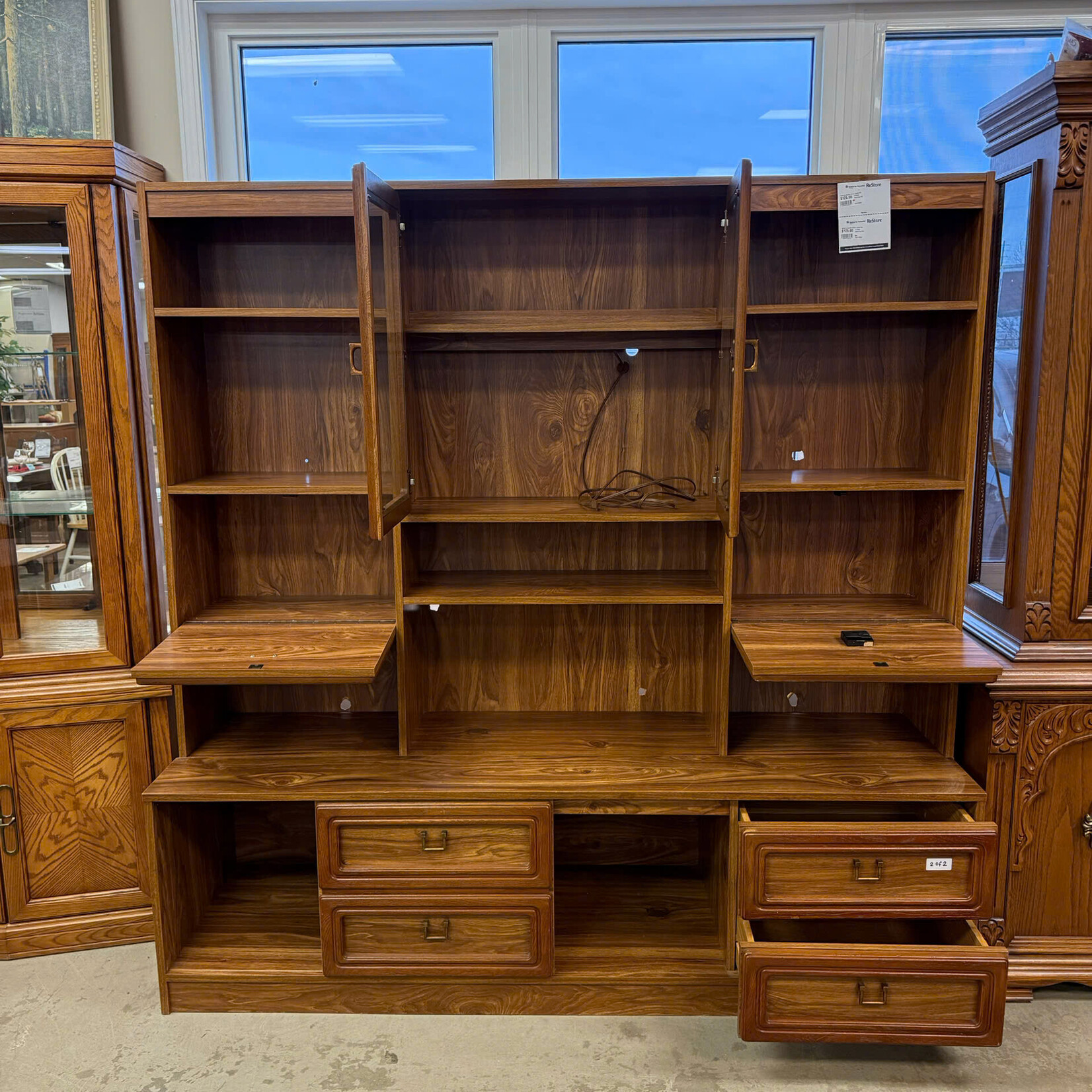 2 Piece Shelving Unit