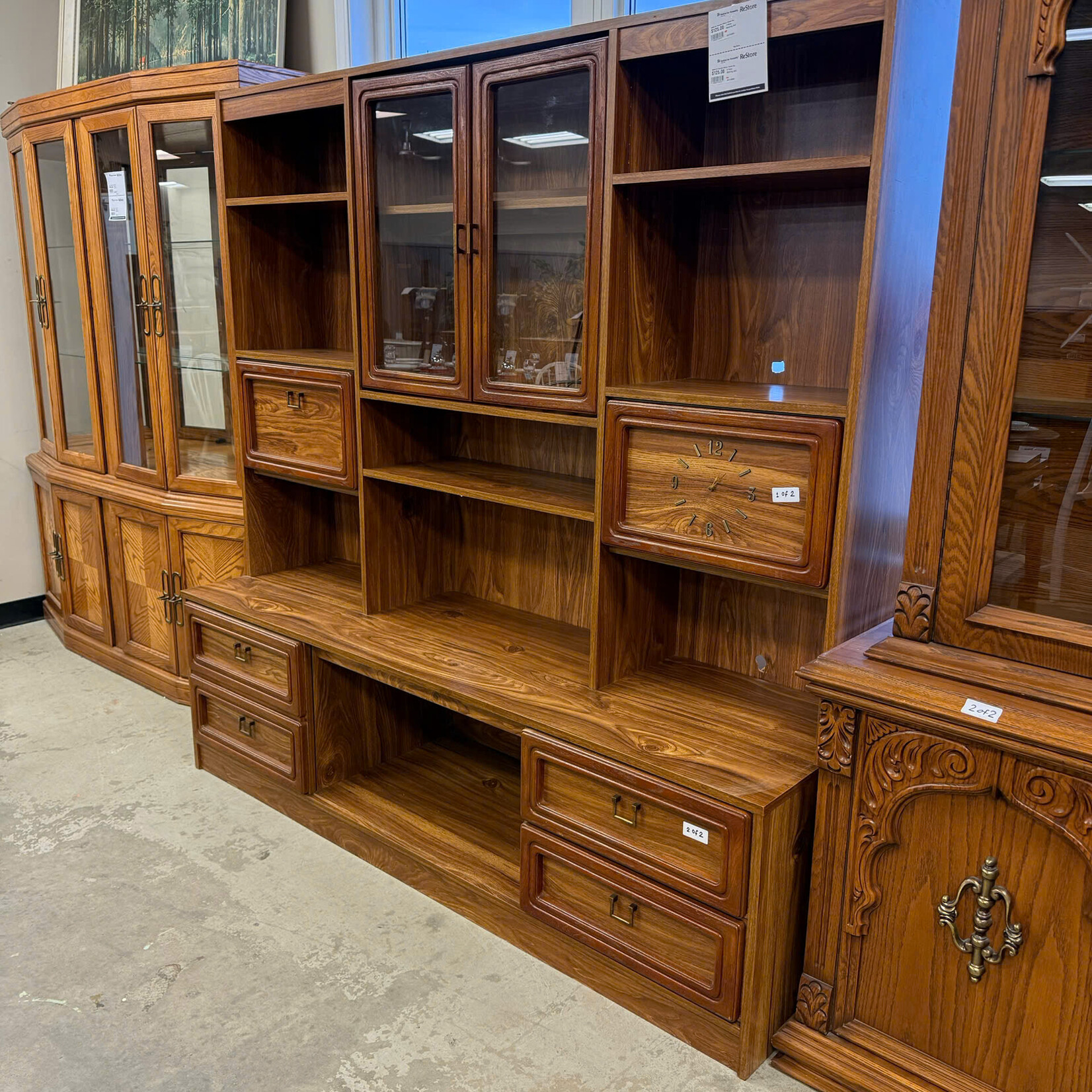 2 Piece Shelving Unit