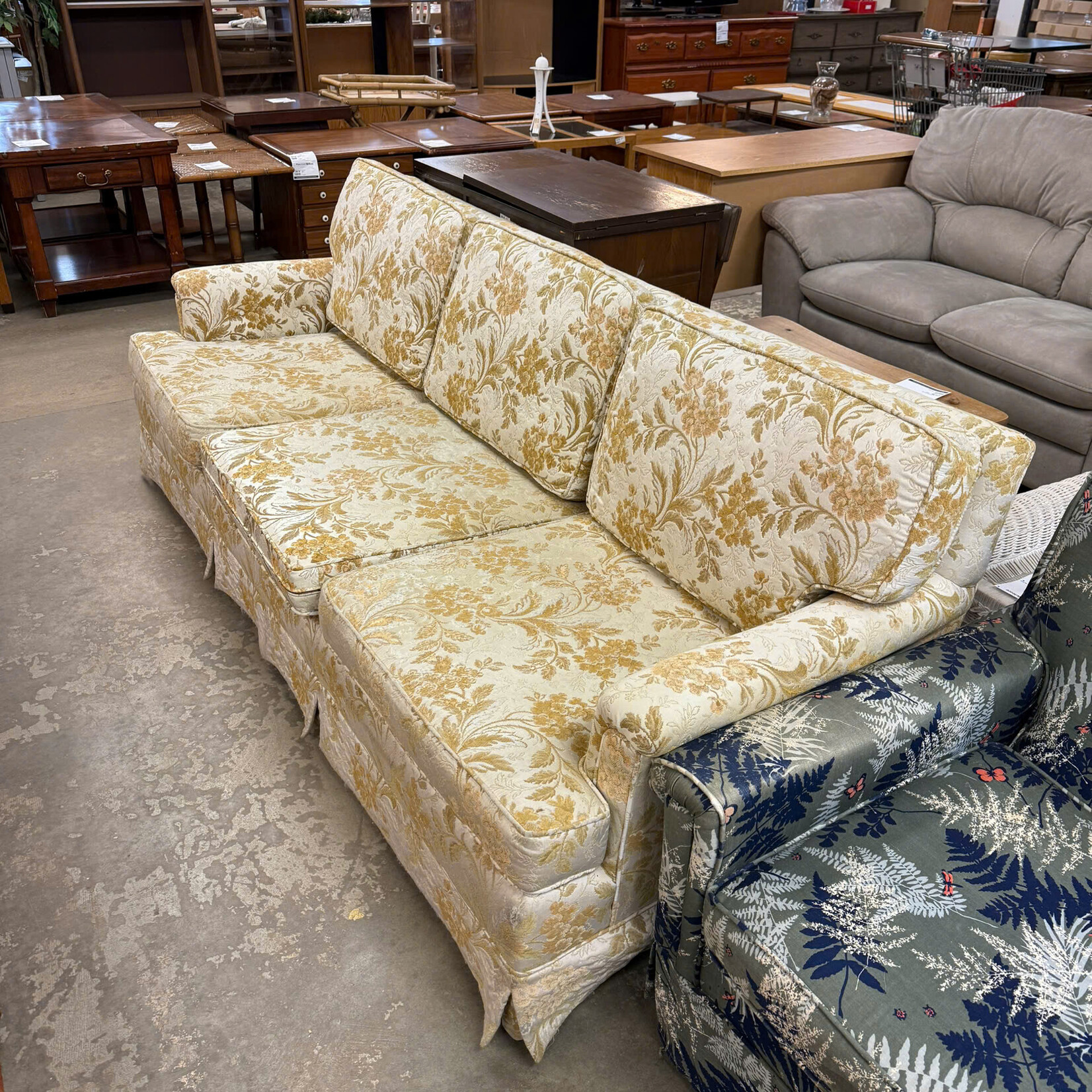 Golden Flower Couch