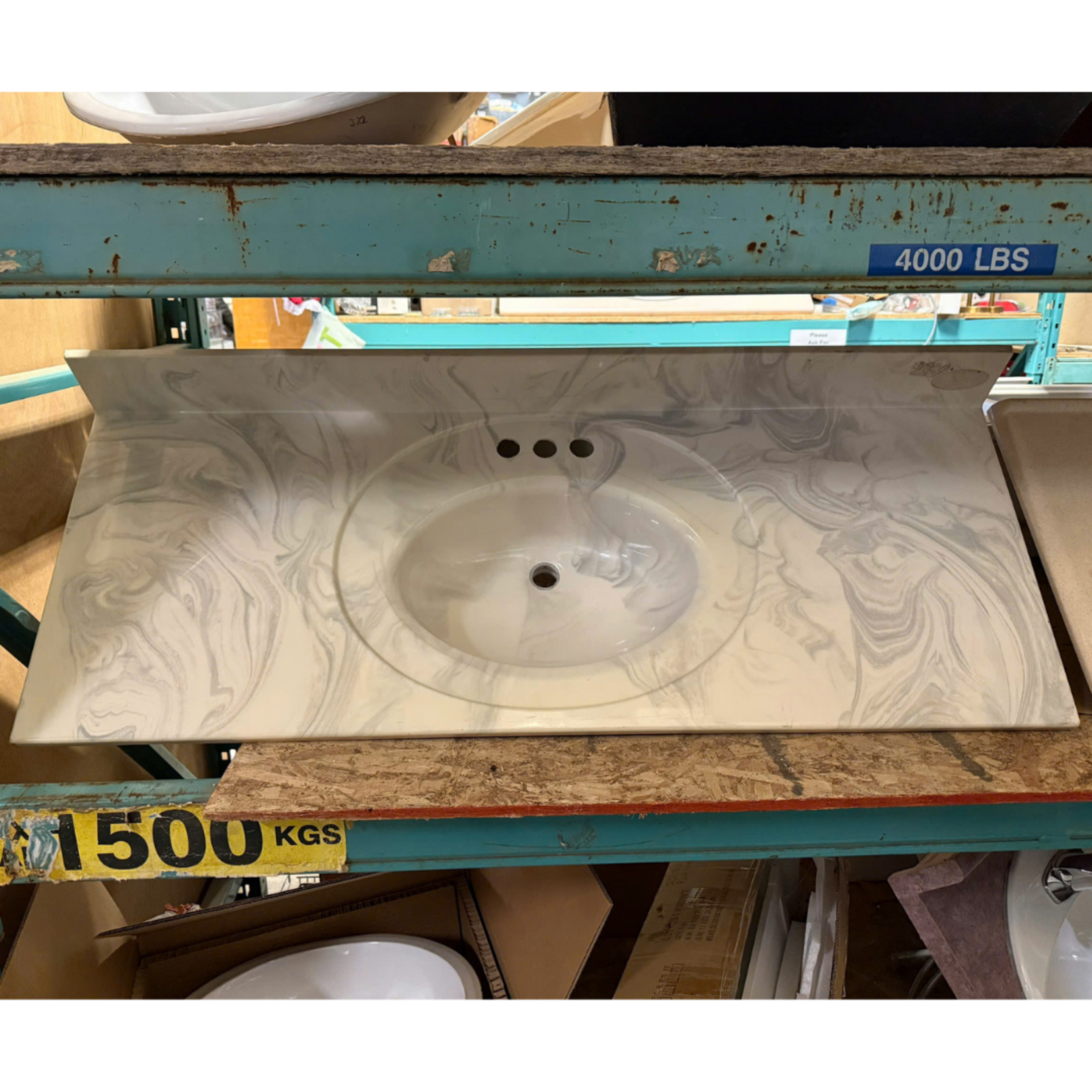 Vanity Top Sink 48.5"X19"