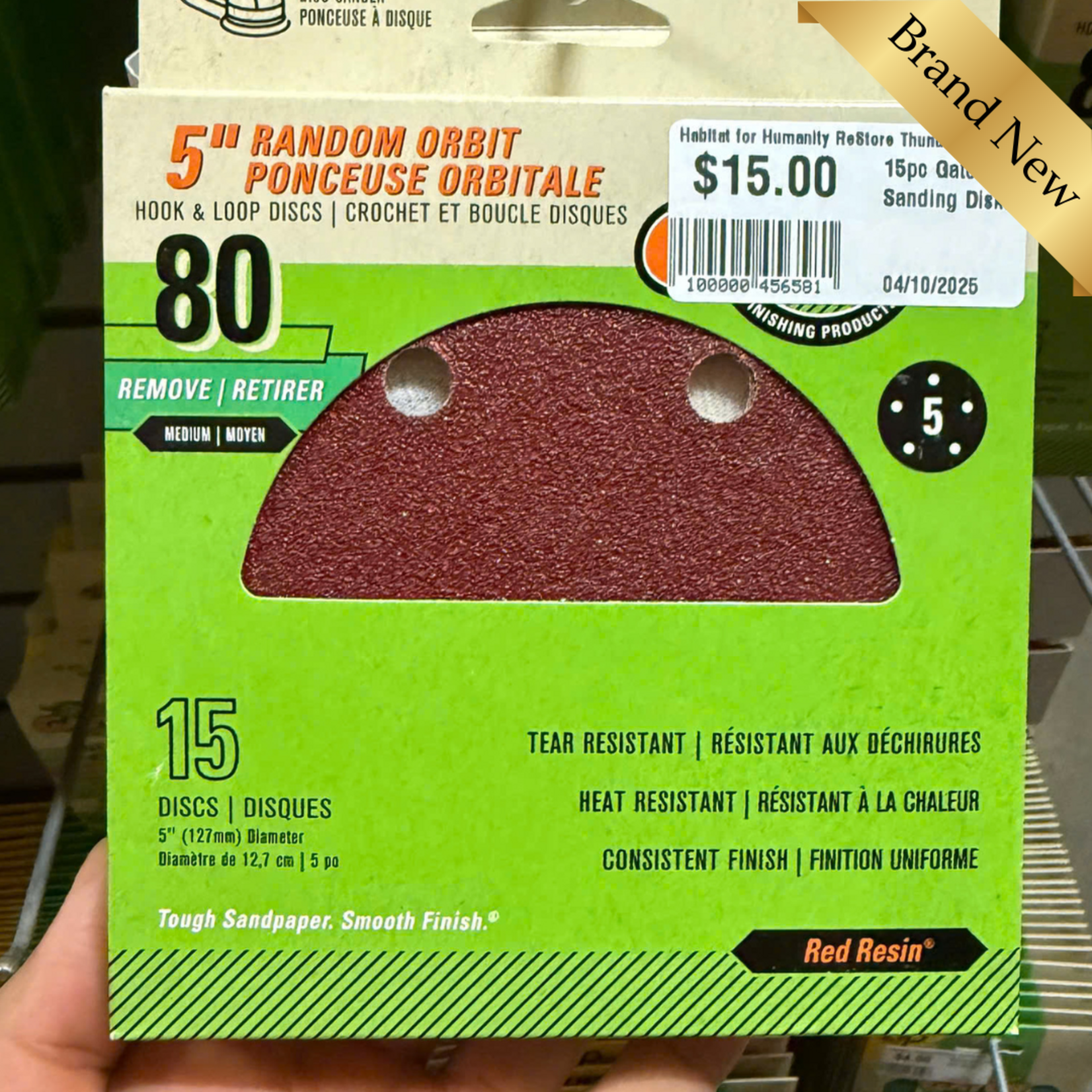 15pc Gator 5" Sanding Disks