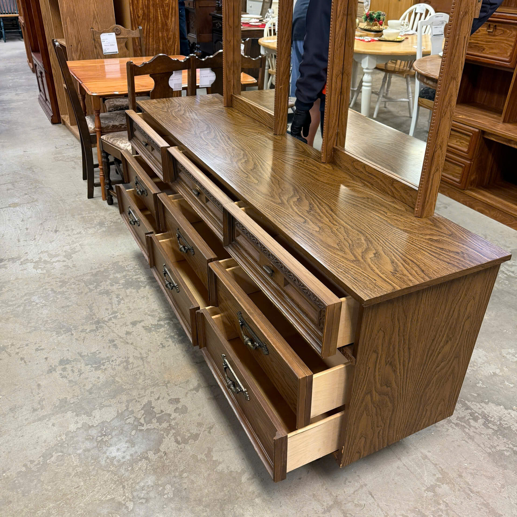 Long 9 Drawer Dresser