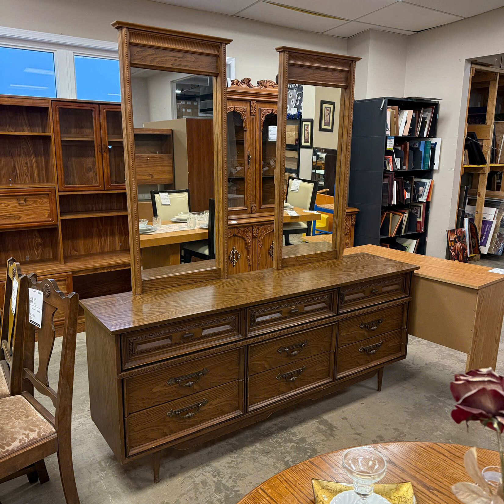 Long 9 Drawer Dresser