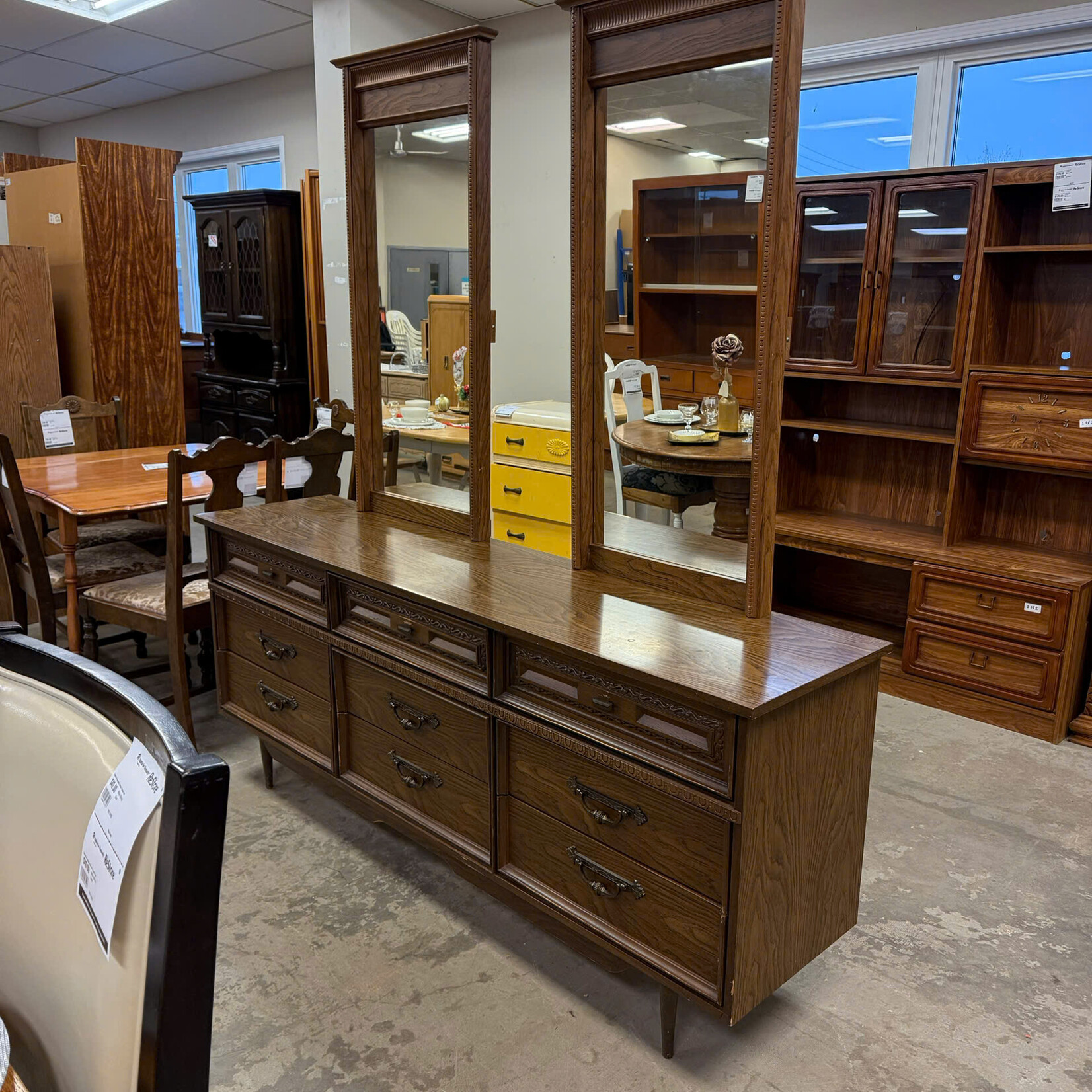 Long 9 Drawer Dresser