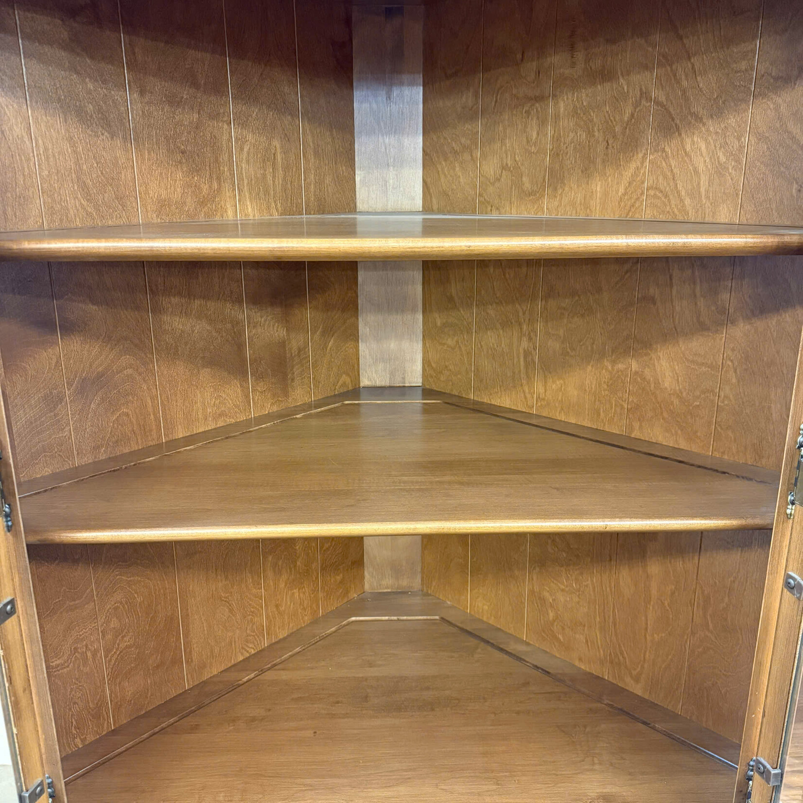 Wooden Corner Glass Cabinet