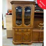 Wooden Corner Glass Cabinet