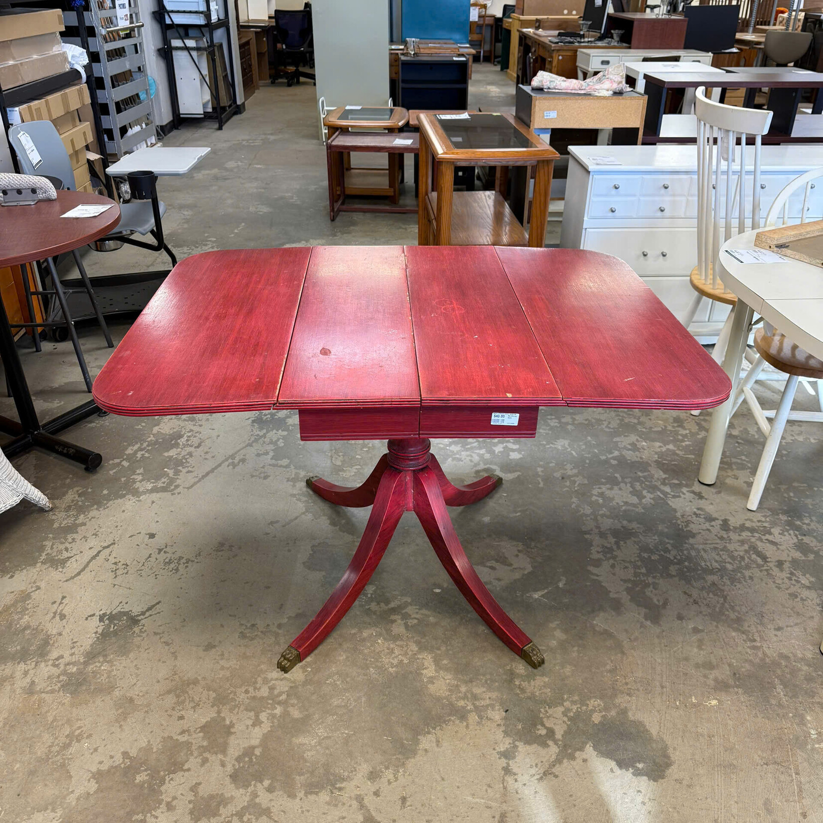 Red Dinning Table