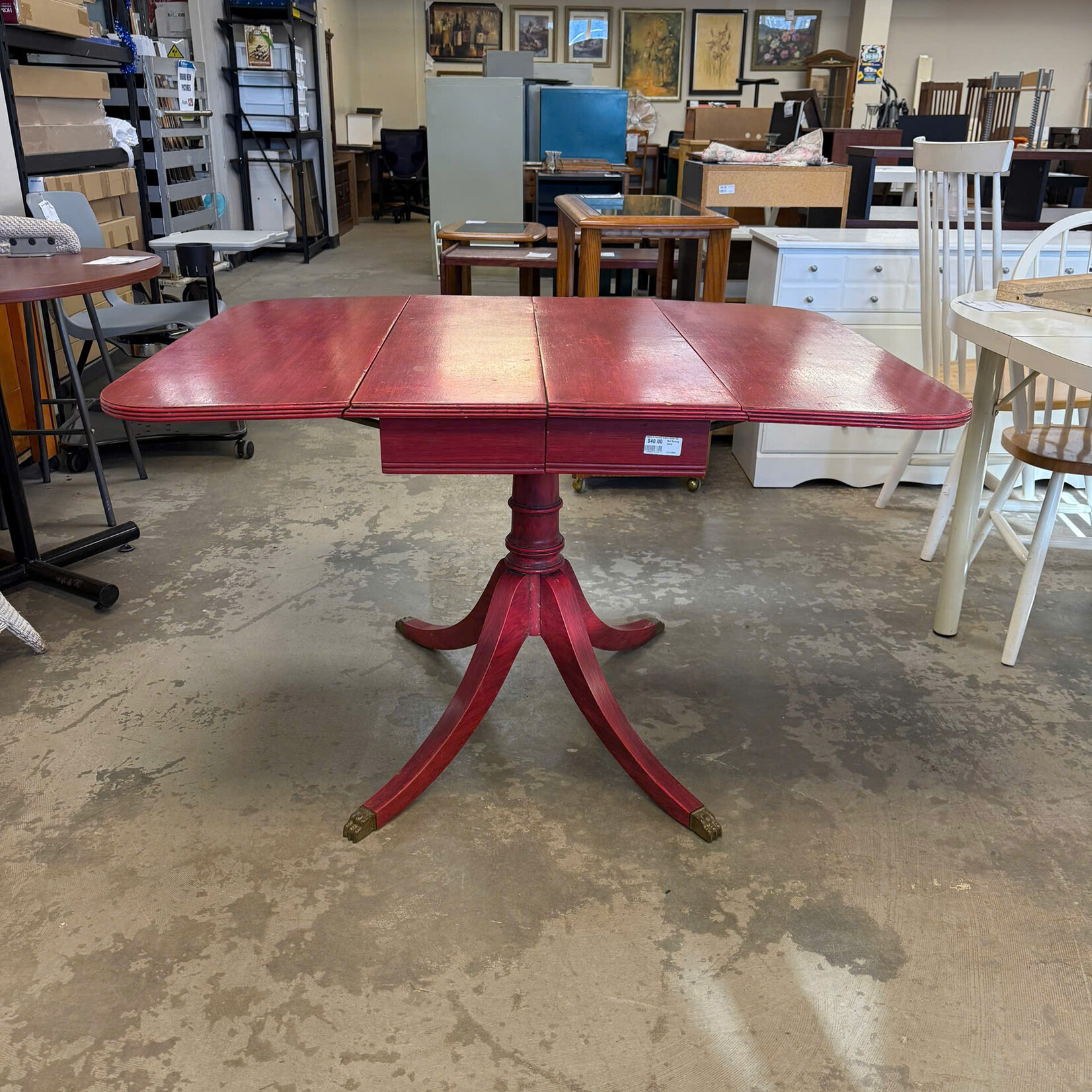 Red Dinning Table