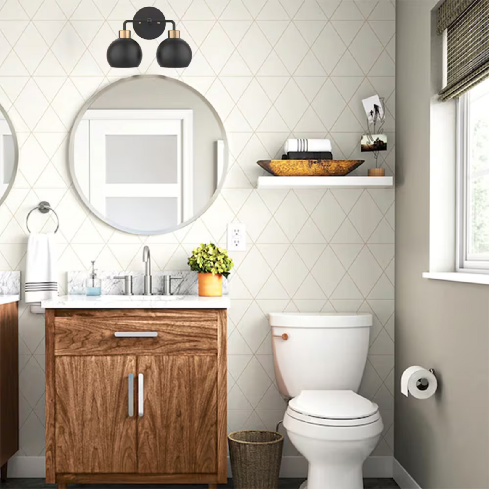 2 Light Bathroom Vanity Light